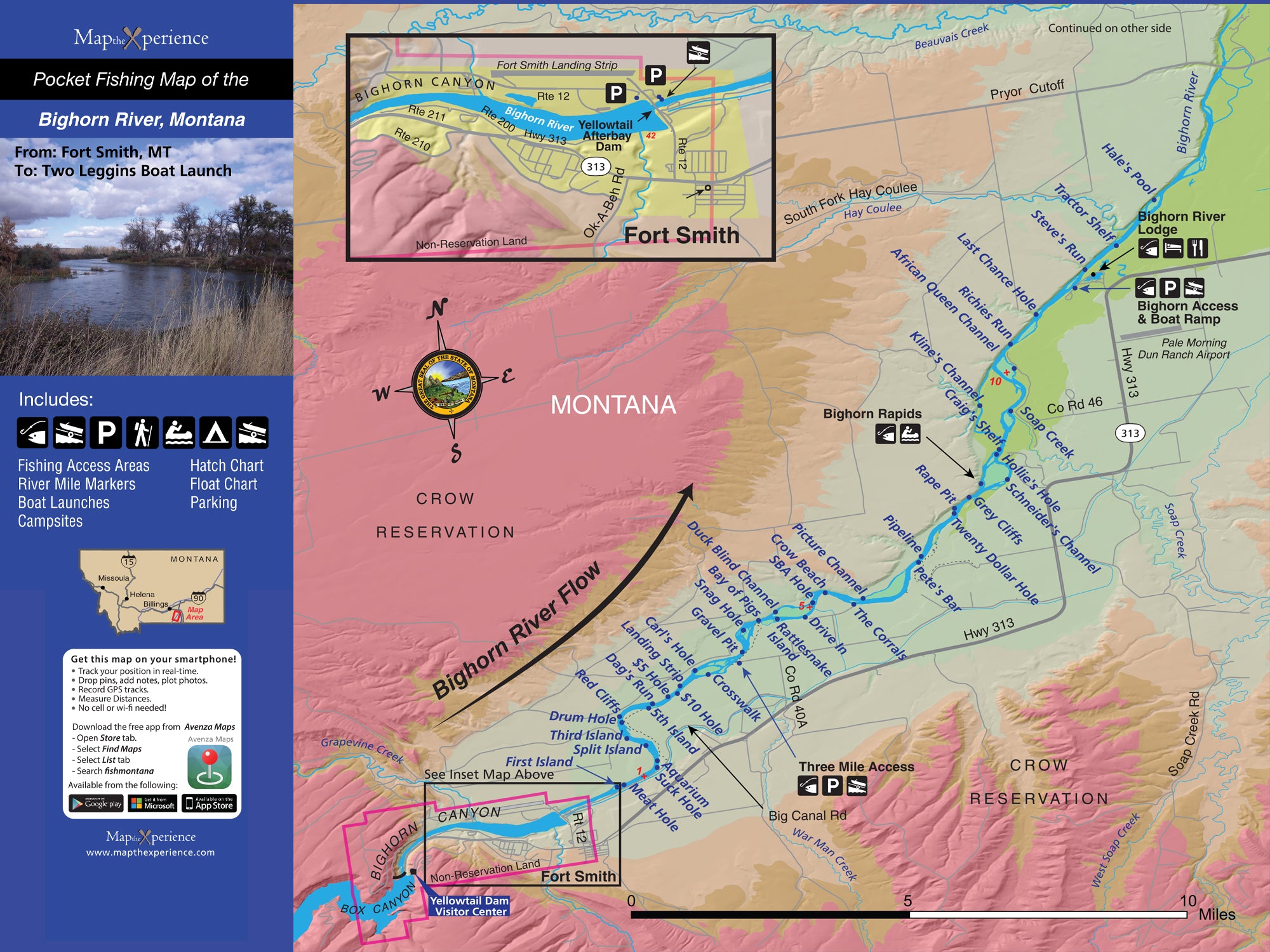 Fishing the Bighorn River with Map the Xperience Pocket Fishing Map
