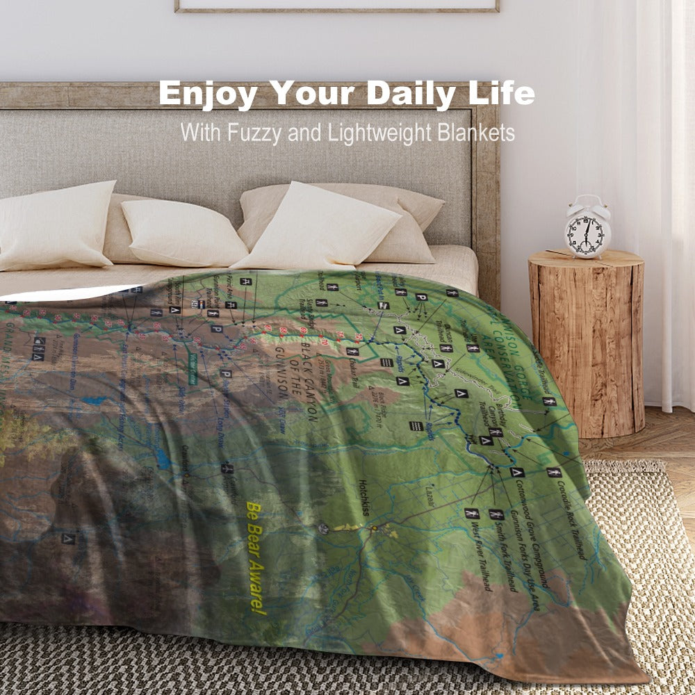 Black Canyon National Park Super Soft Flannel Blanket