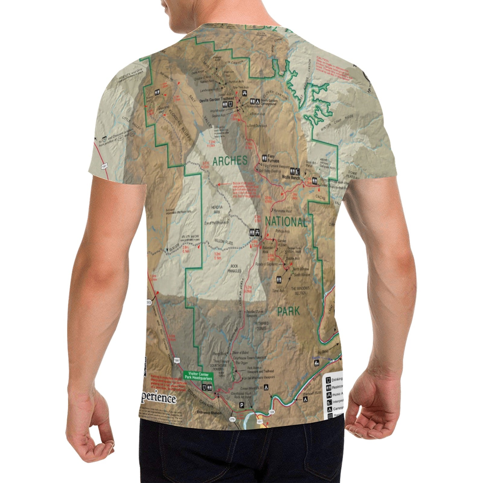 Arches National Park Men's All Over Print T-shirt