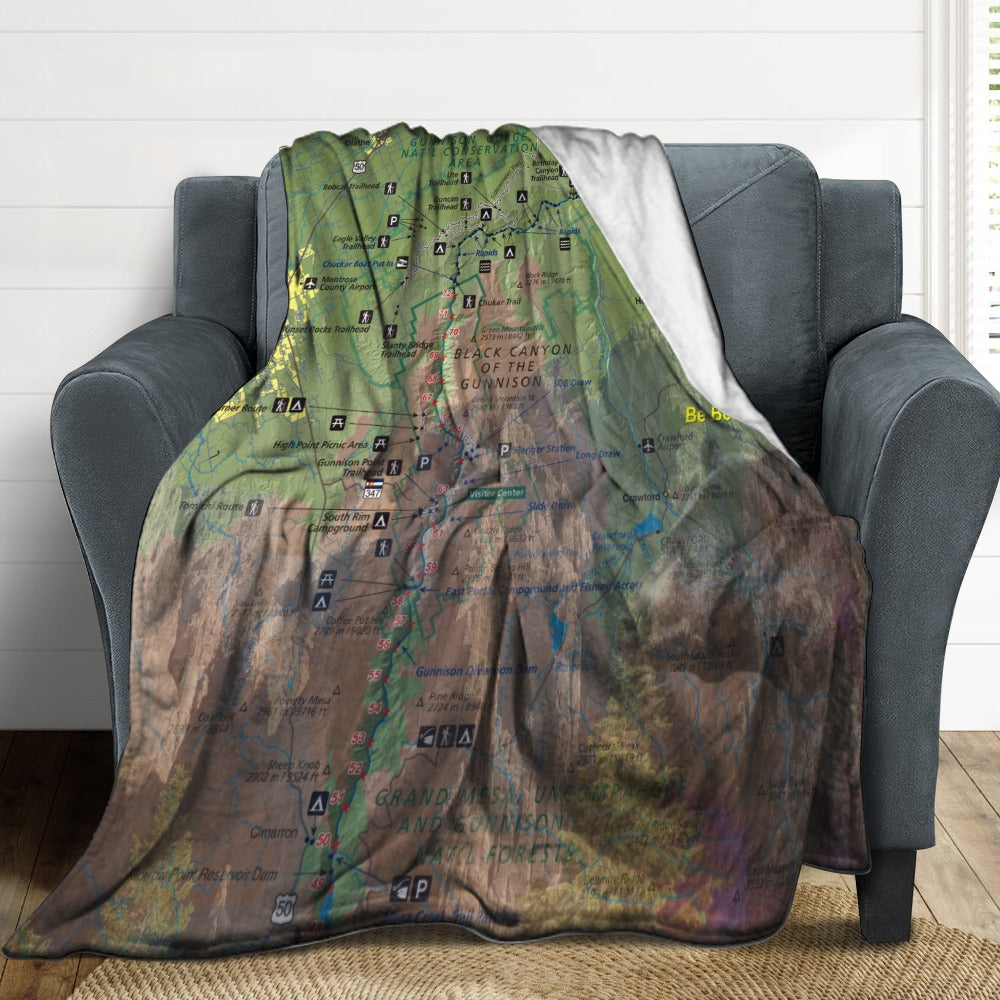 Black Canyon National Park Super Soft Flannel Blanket