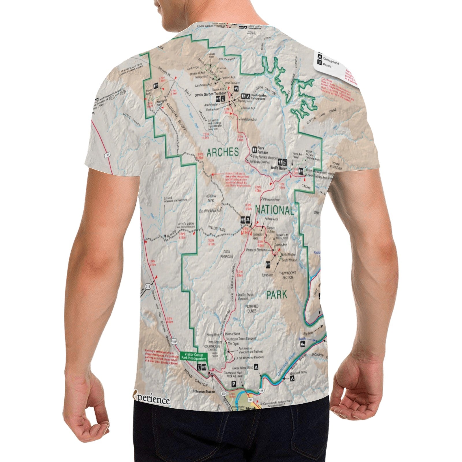 Arches National Park Men's All Over Print T-shirt