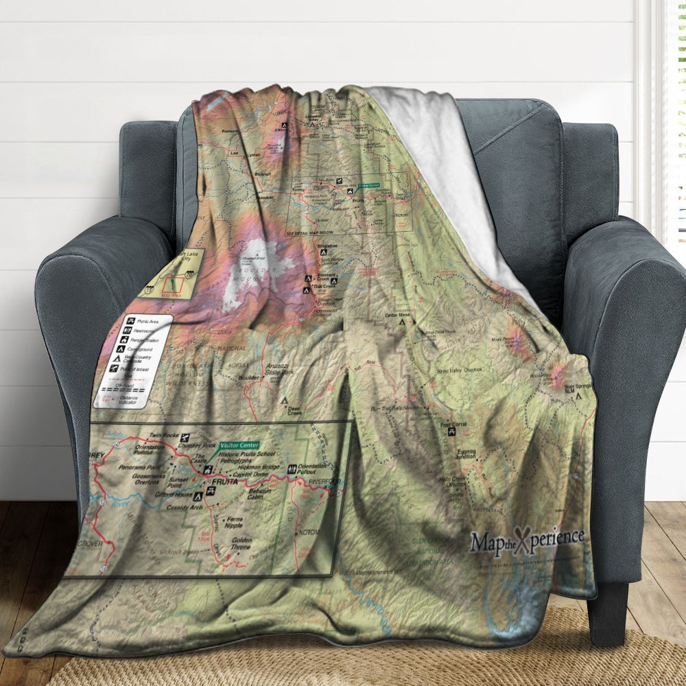 Capitol Reef National Park Super Soft Flannel Blanket