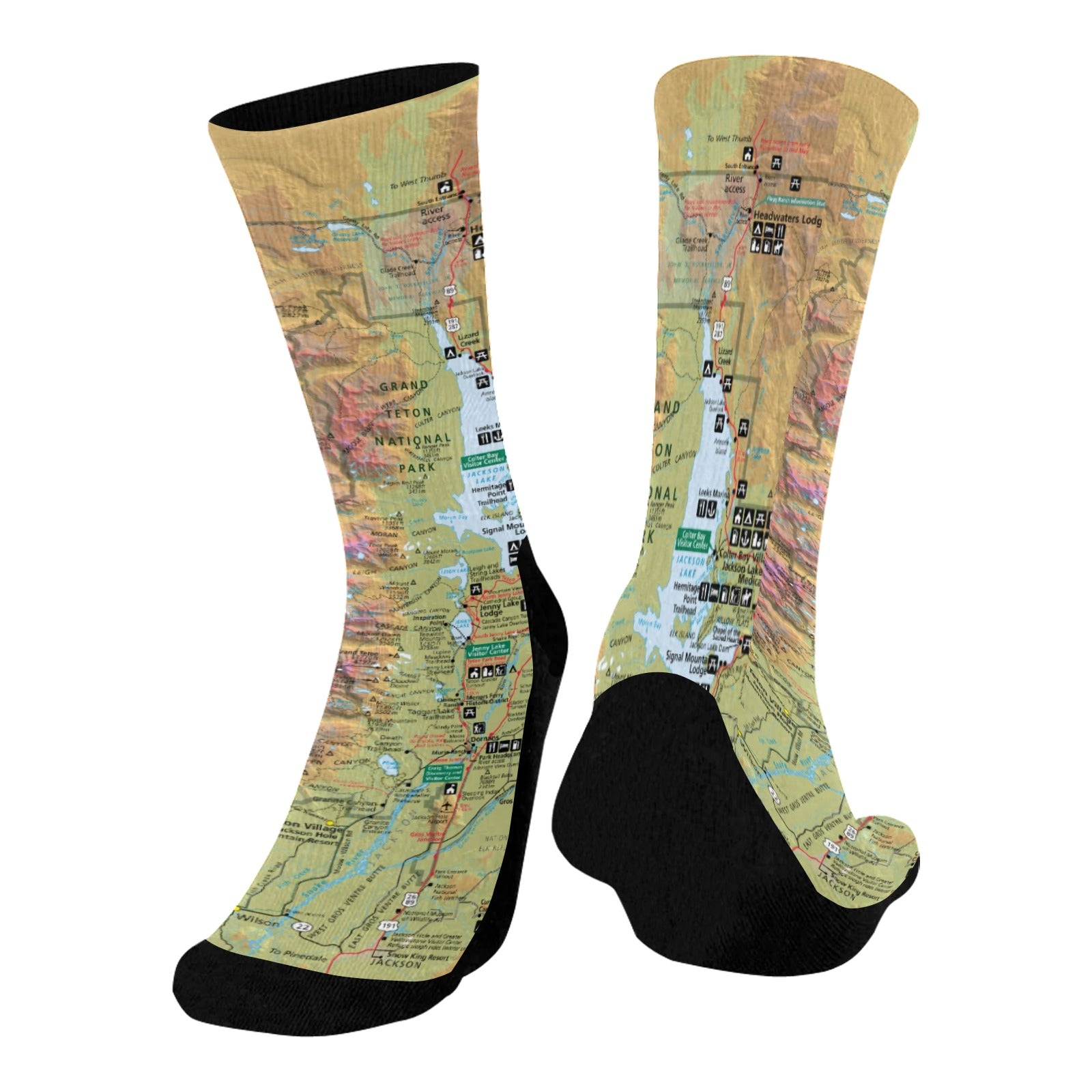Grand Teton National Park Mid-Calf Socks