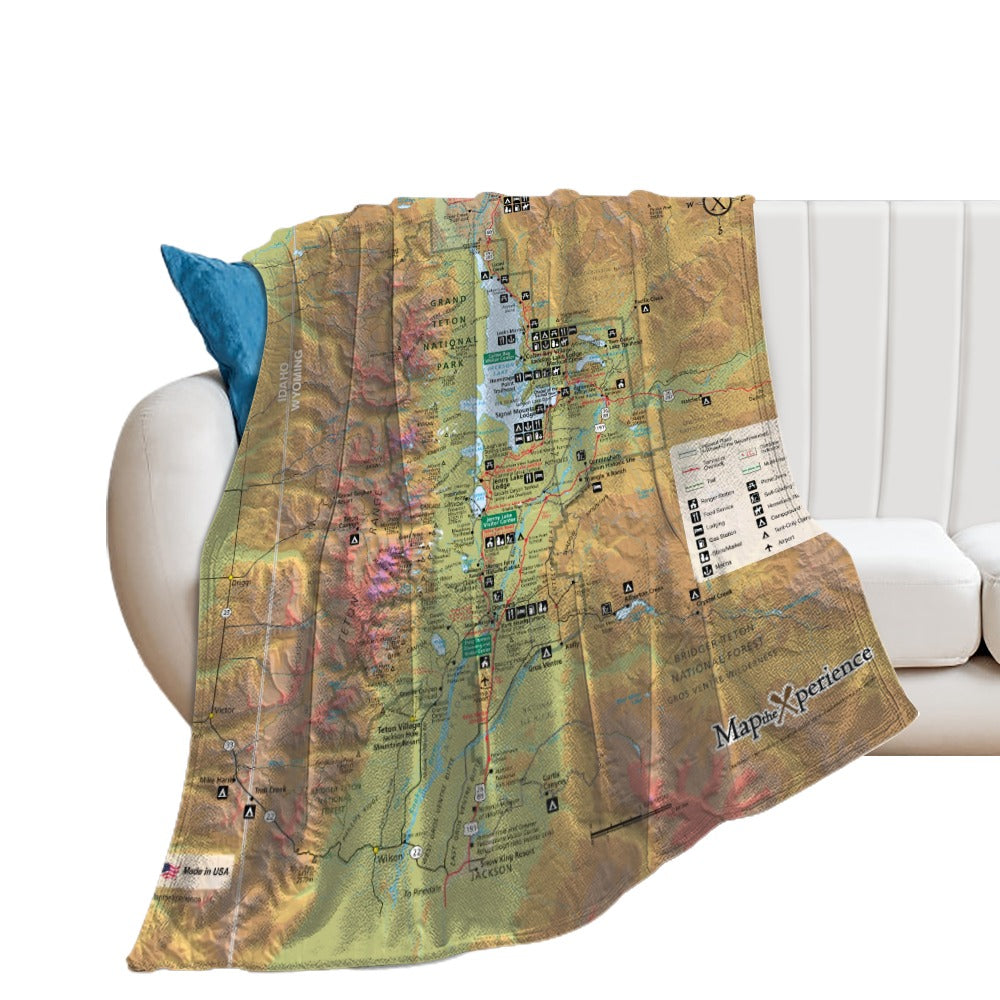Grand Teton National Park Super Soft Flannel Blanket