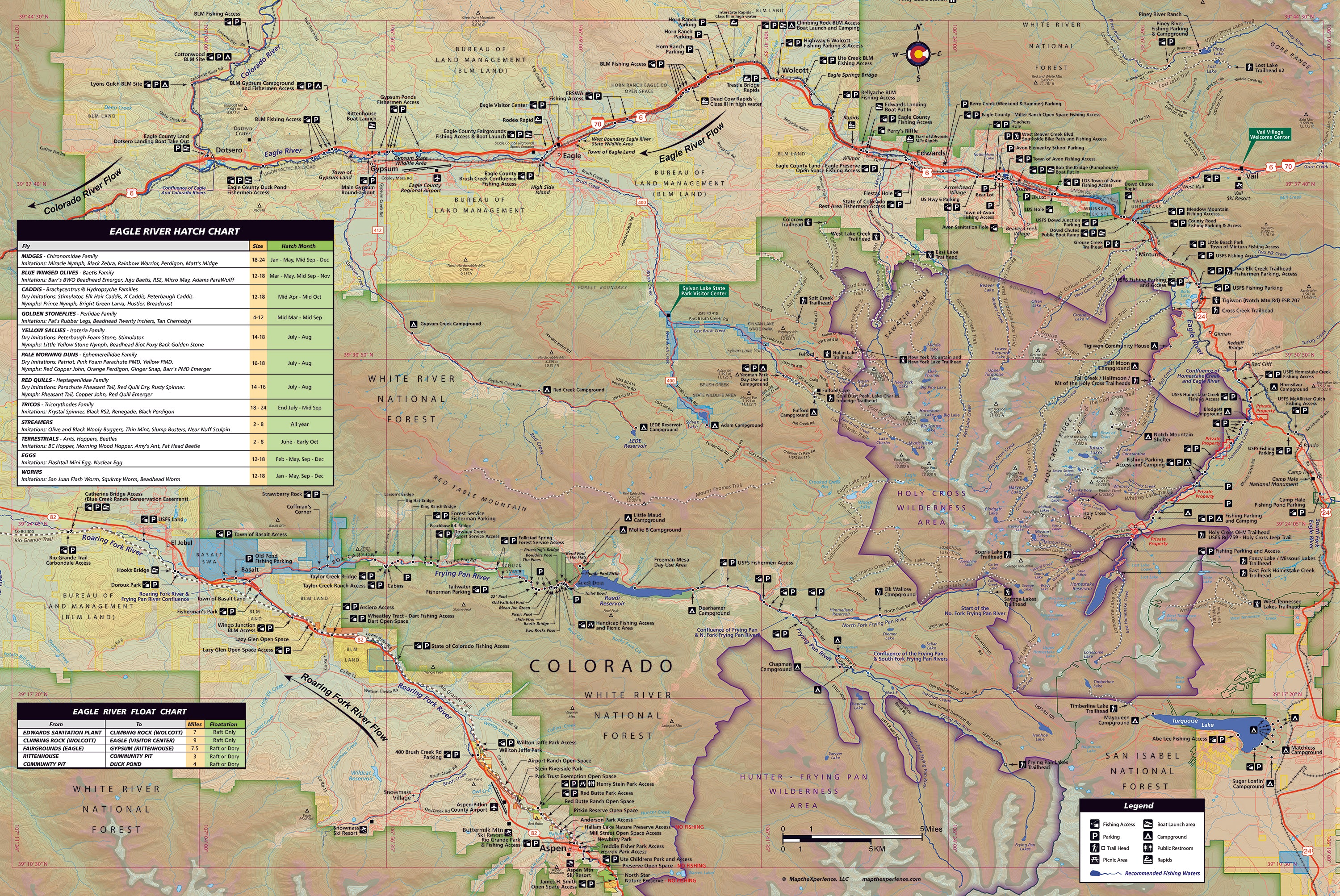 Map of Colorado with various routes and markers.