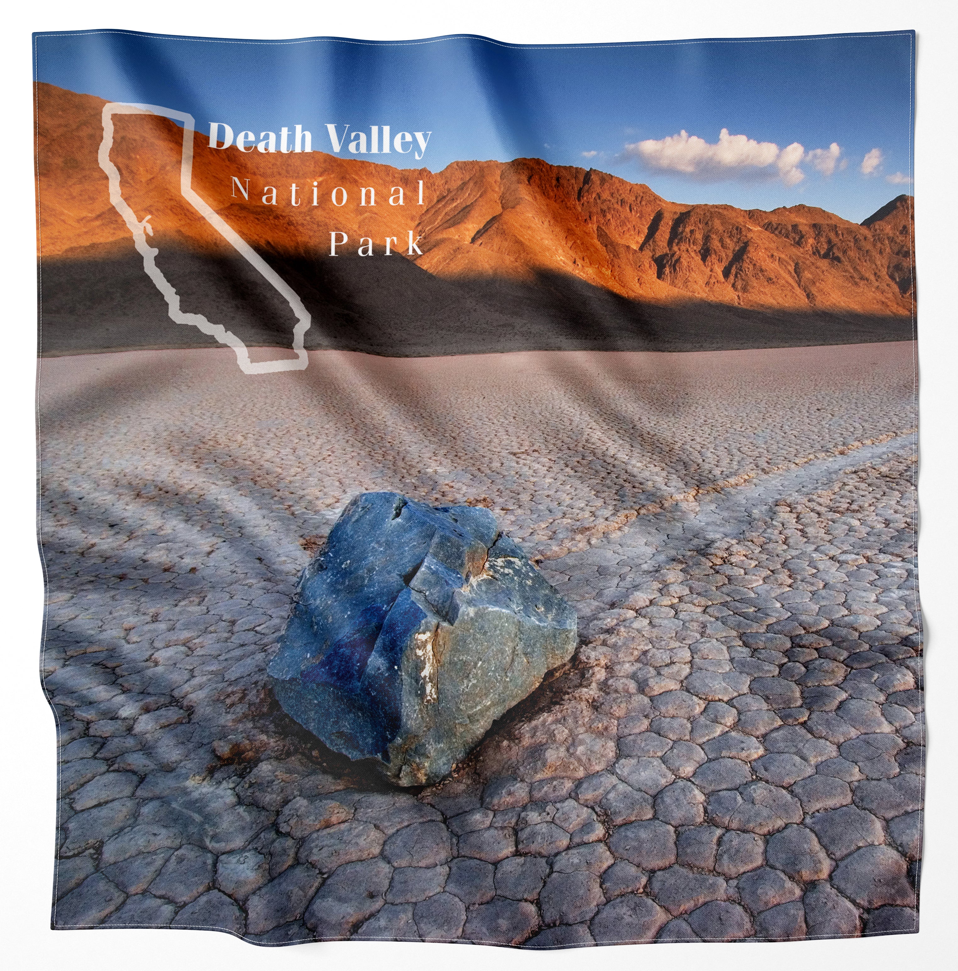 Death Valley National Park Handy Map Microfiber Bandana