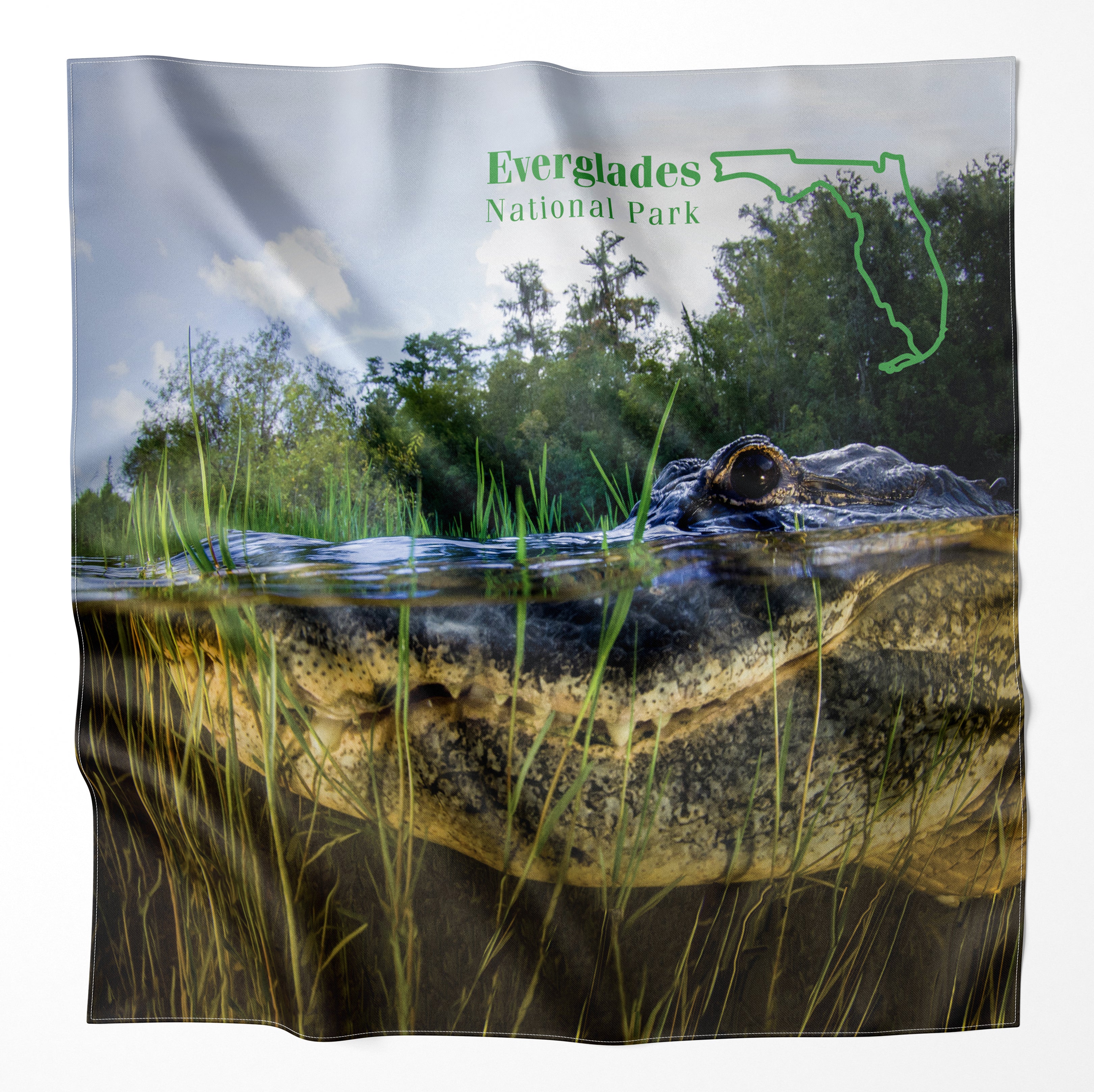 Everglades National Park Handy Map Microfiber Bandana