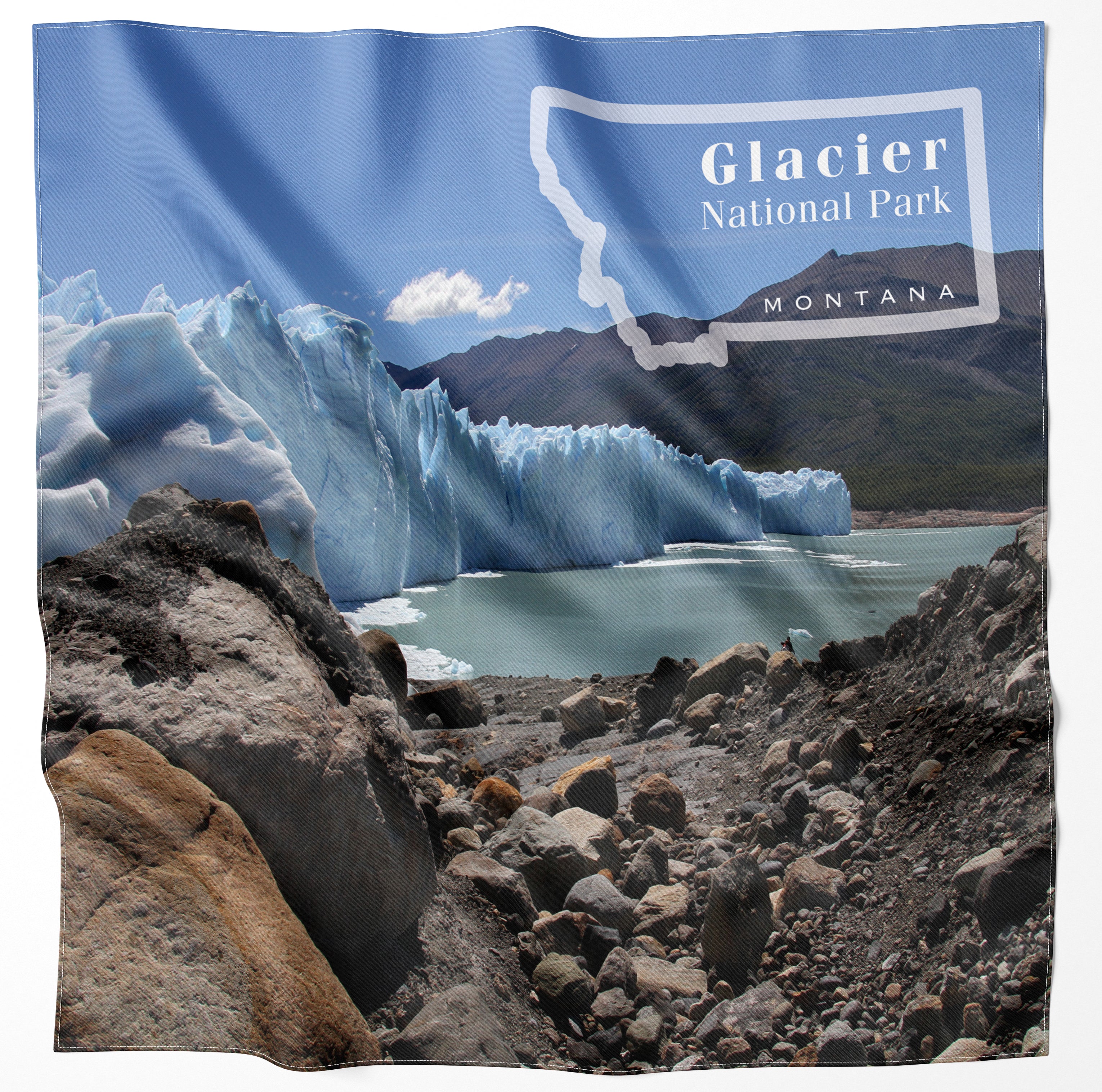 Glacier National Park Handy Map Bandana