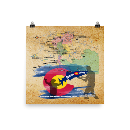 Gunnison River, Colorado Map Poster | Free Mobile Map