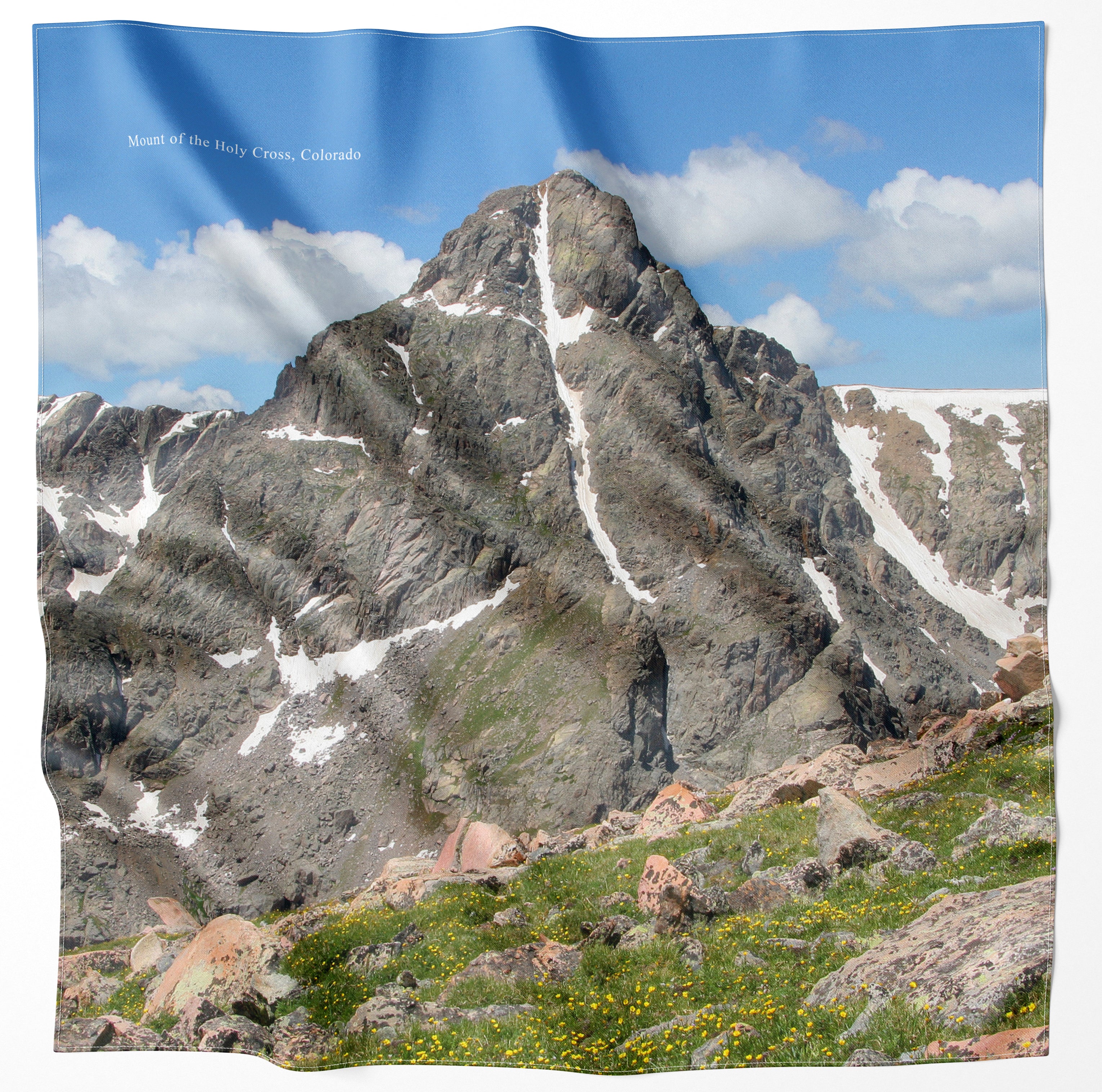 Holy Cross Wilderness, Colorado Handy Map Microfiber Bandana