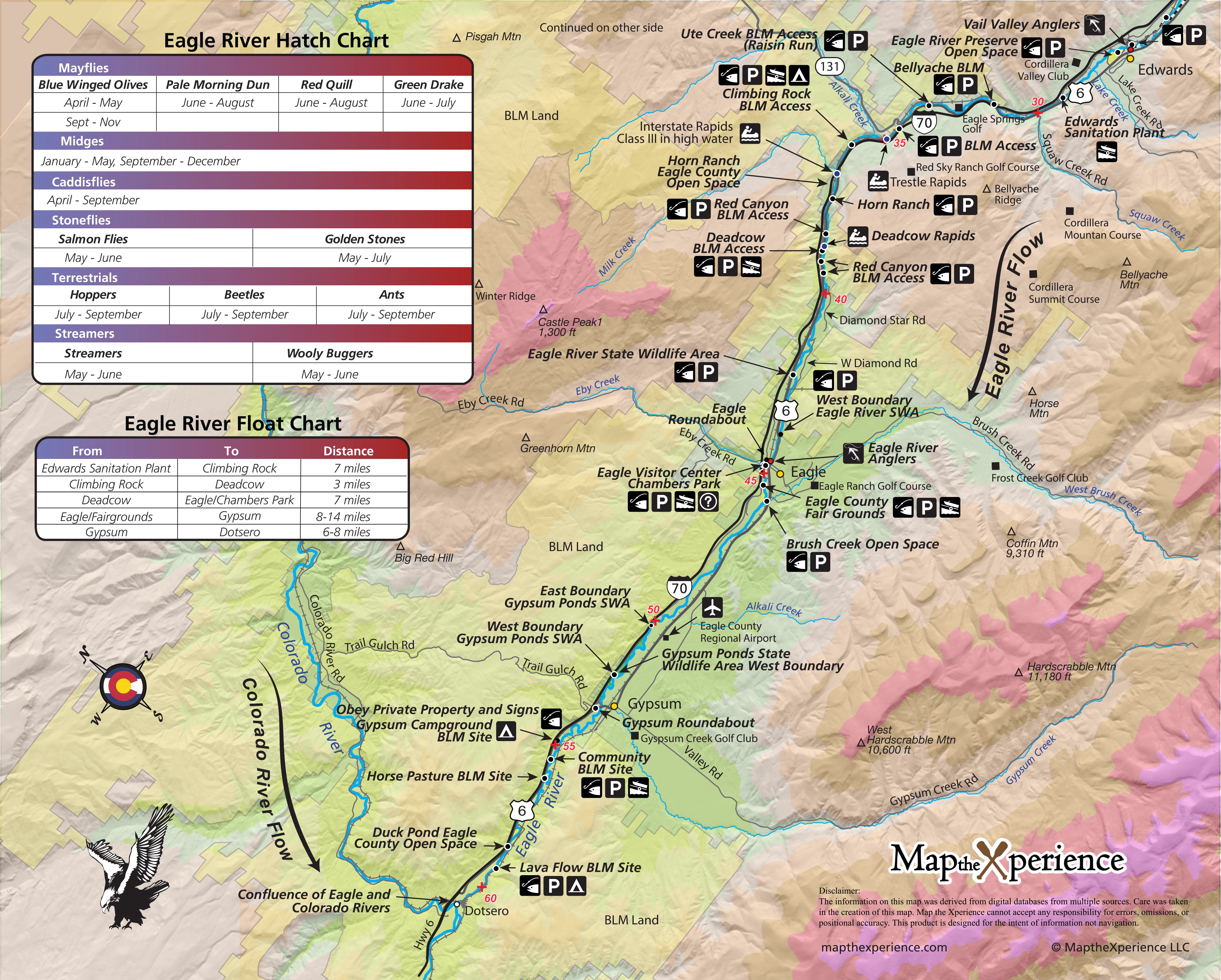 Eagle River Colorado Fly Fishing Map | Public River Access Guide