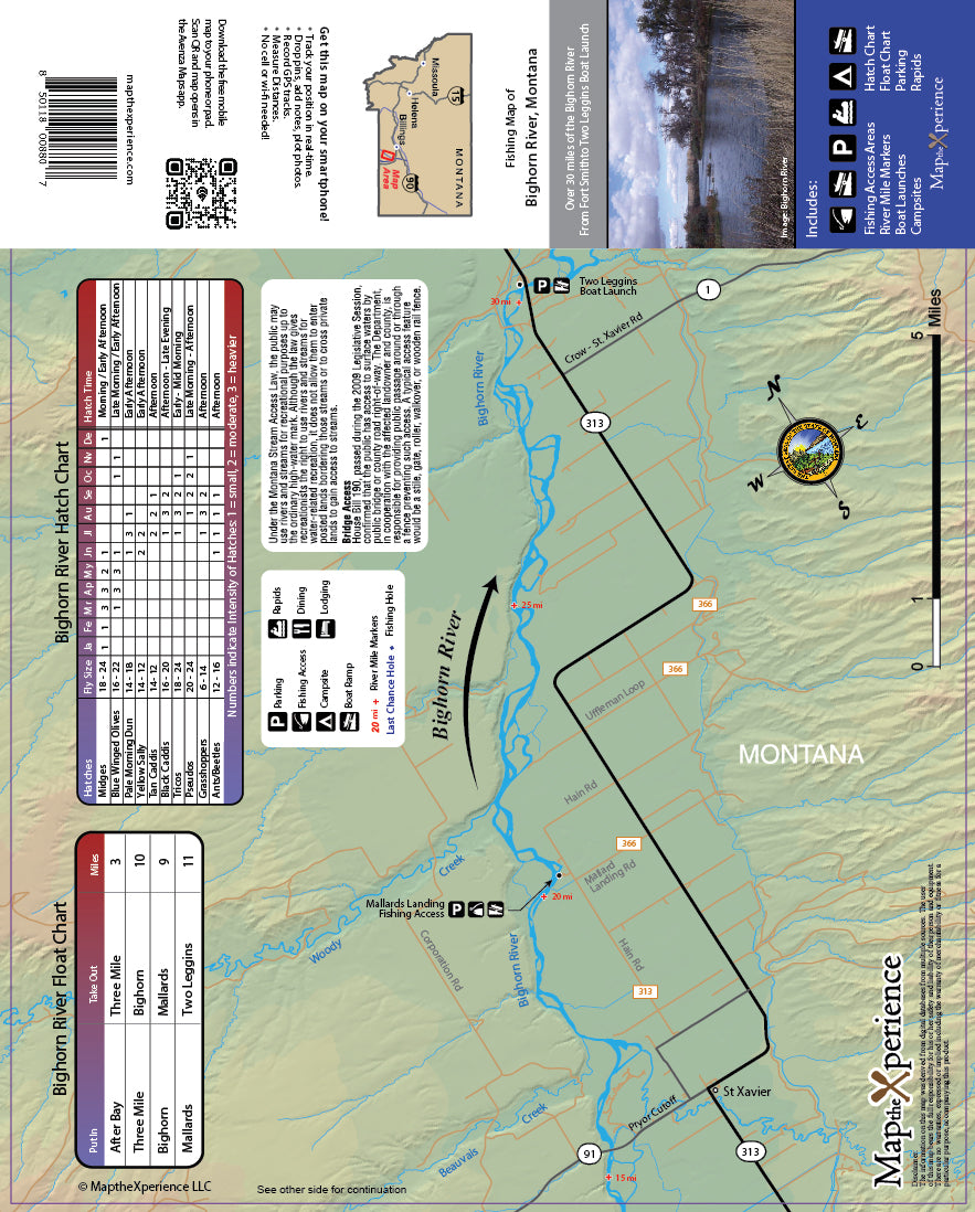 Bighorn River Montana Fly Fishing Map | Public Access Guide