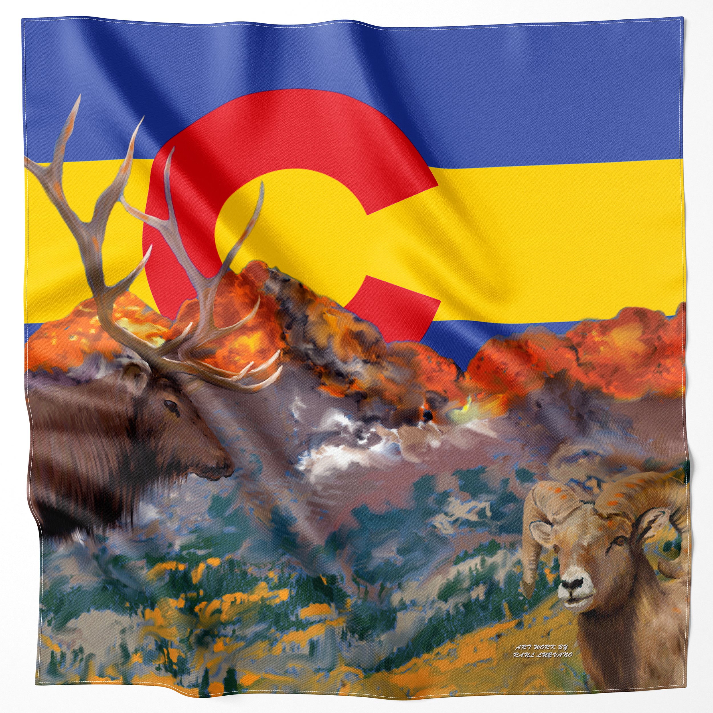 Rocky Mountain National Park Handy Map Bandana