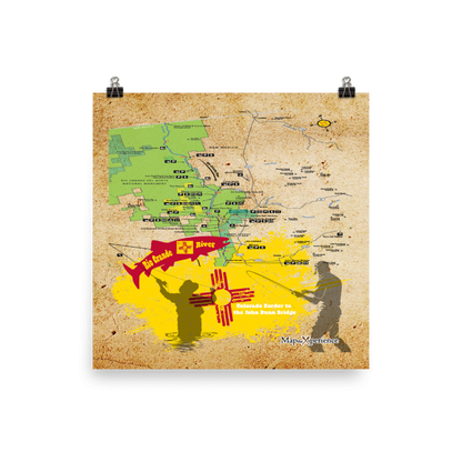 Rio Grande River, New Mexico Map Poster | Free Mobile Map