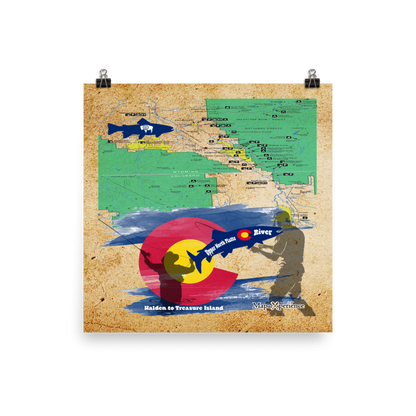 Upper North Platte River, Colorado & Wyoming Map Poster | Free Mobile Map