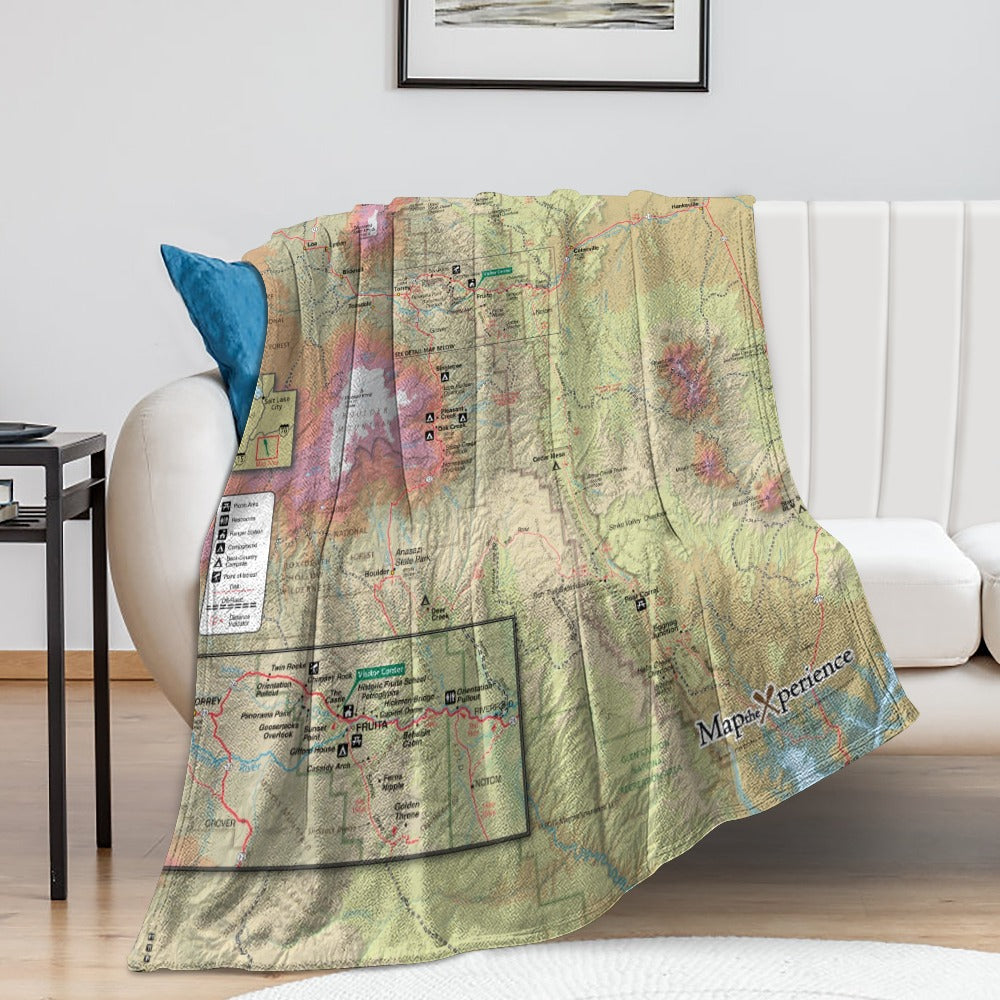 Capitol Reef National Park Super Soft Flannel Blanket
