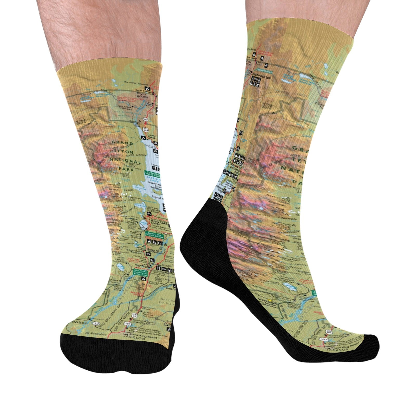 Grand Teton National Park Mid-Calf Socks