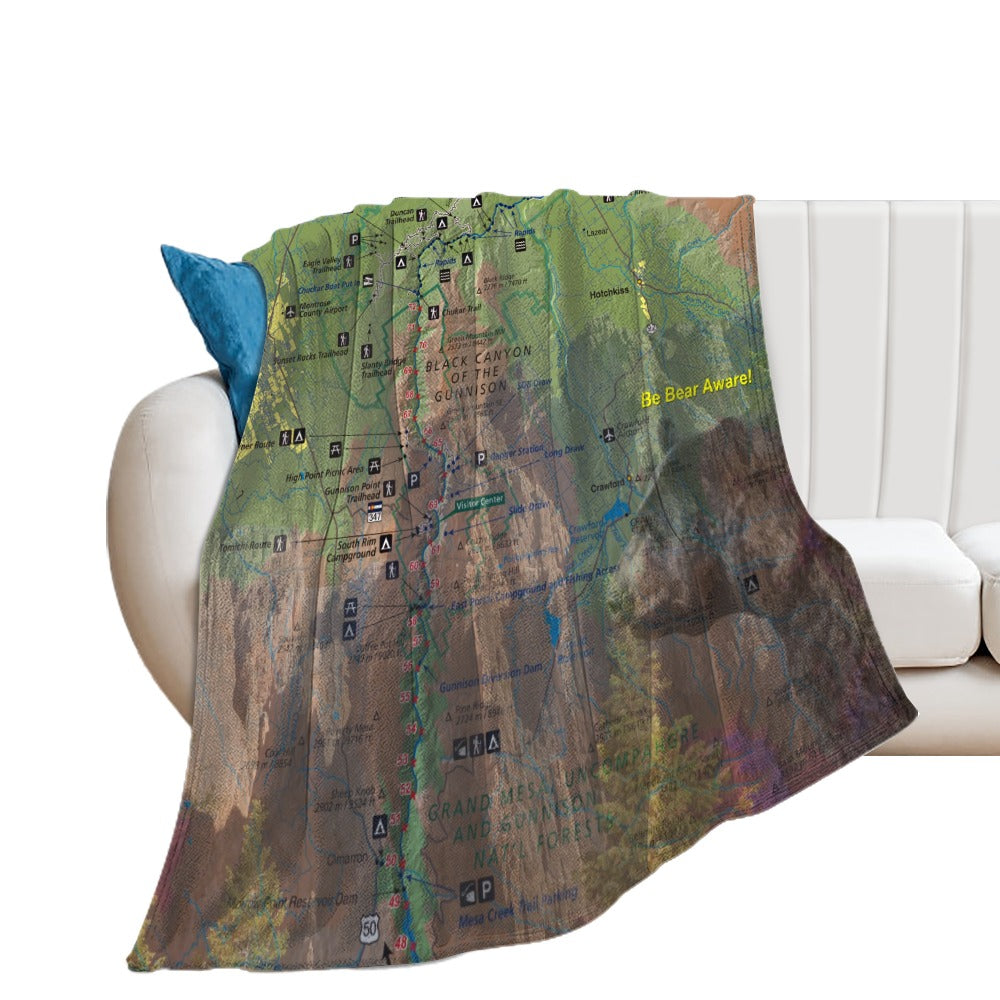 Black Canyon National Park Super Soft Flannel Blanket