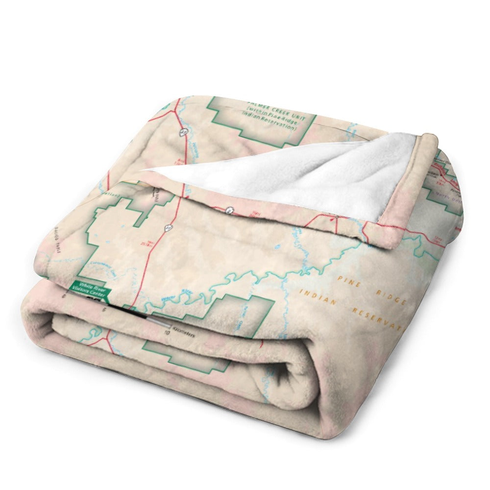 Badlands National Park Super Soft Flannel Blanket