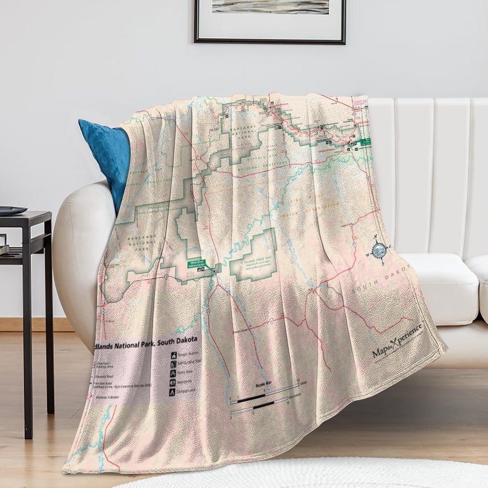 Badlands National Park Super Soft Flannel Blanket