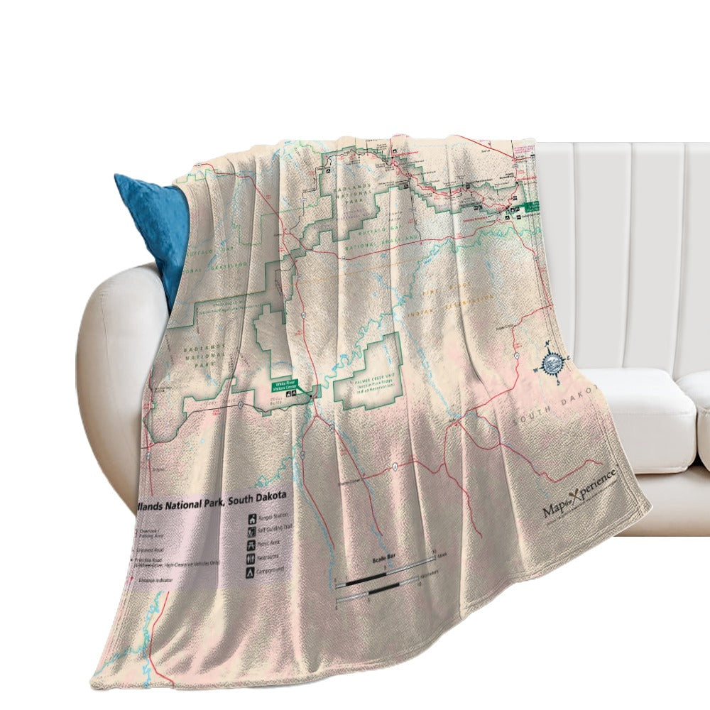 Badlands National Park Super Soft Flannel Blanket