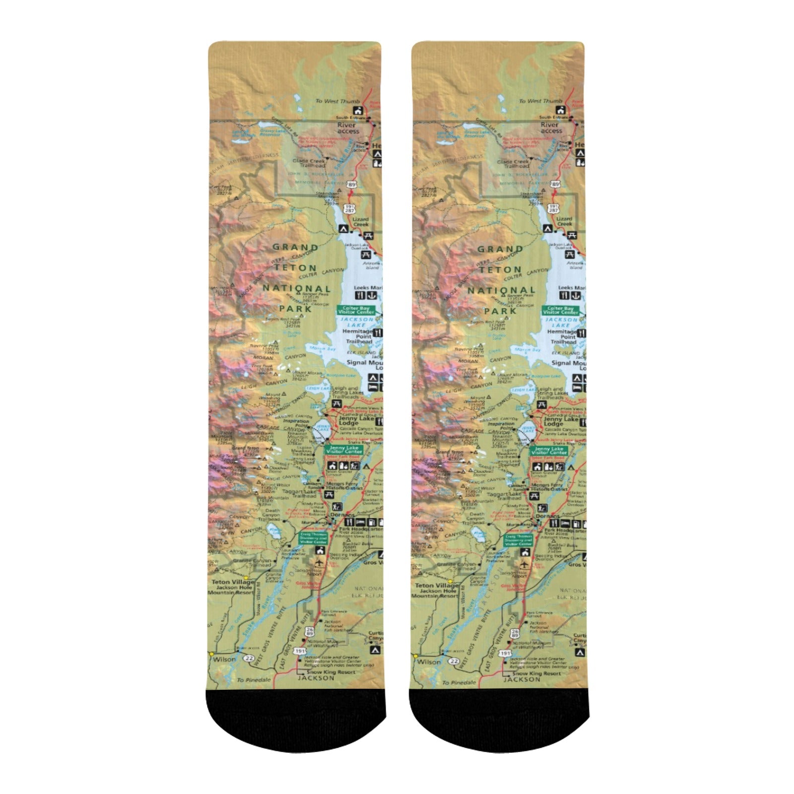 Grand Teton National Park Mid-Calf Socks