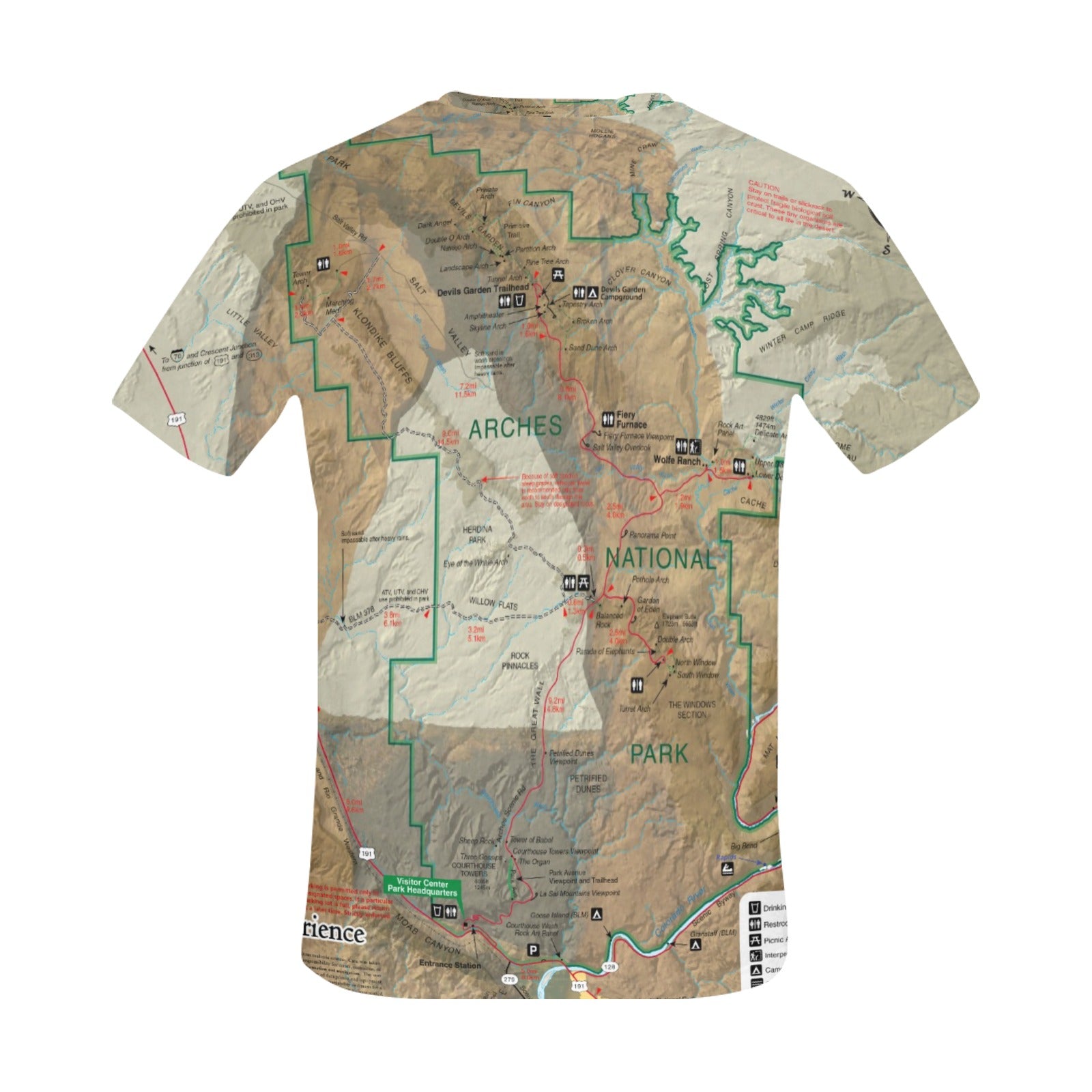 Arches National Park Men's All Over Print T-shirt