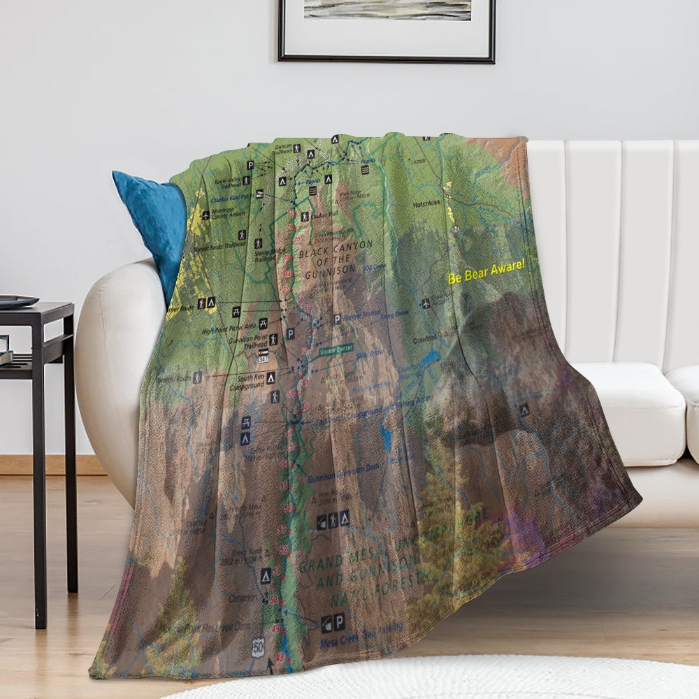 Black Canyon National Park Super Soft Flannel Blanket
