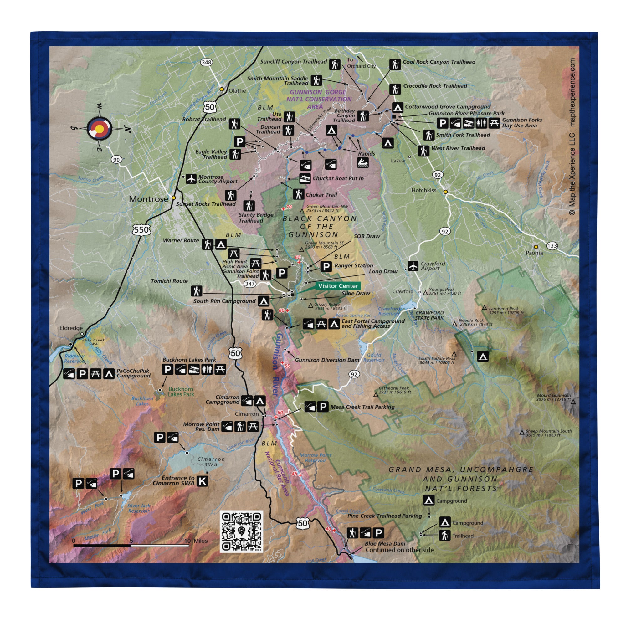 gunnison river colorado all-over-print-bandana