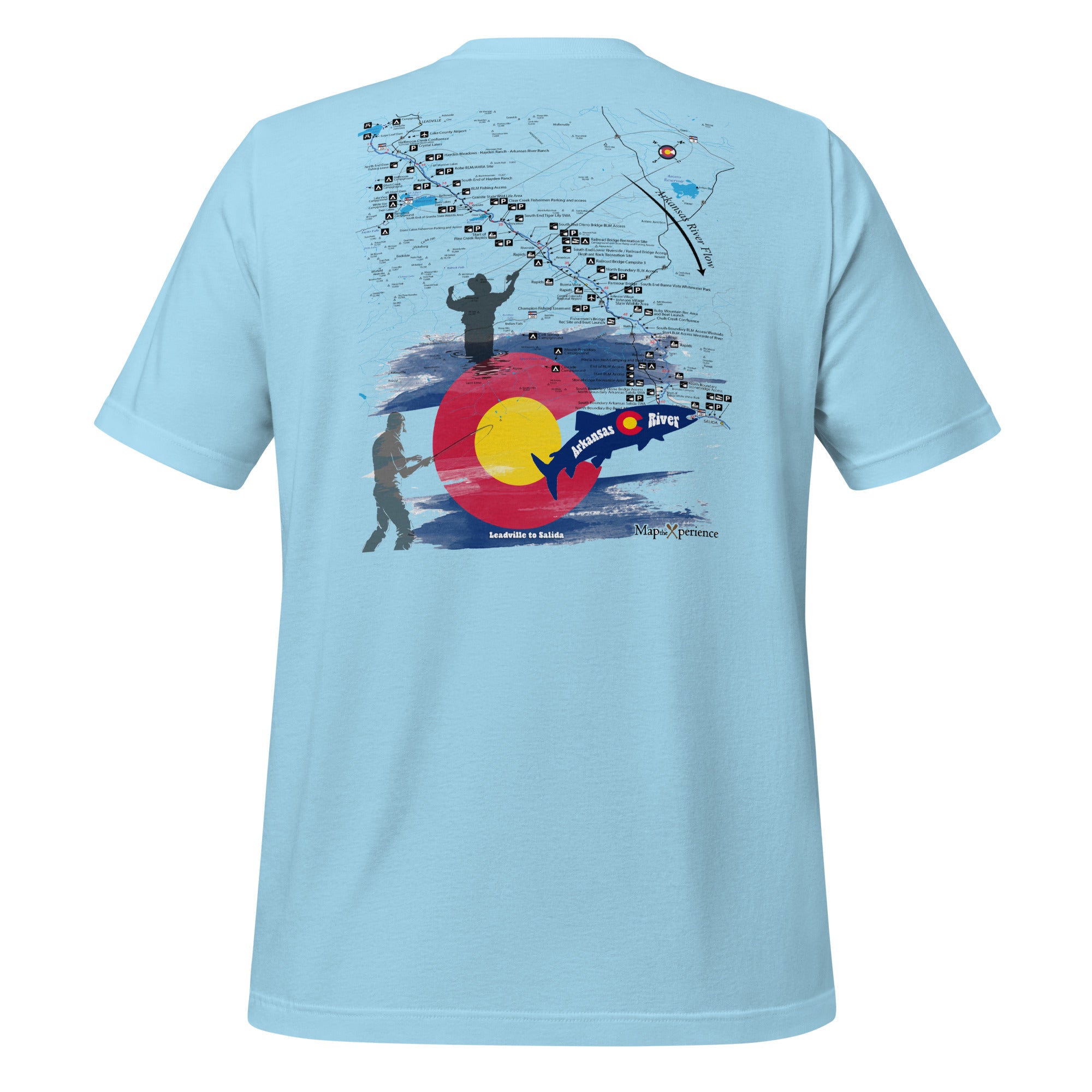 Arkansas River Upper, Colorado Performance t-shirt