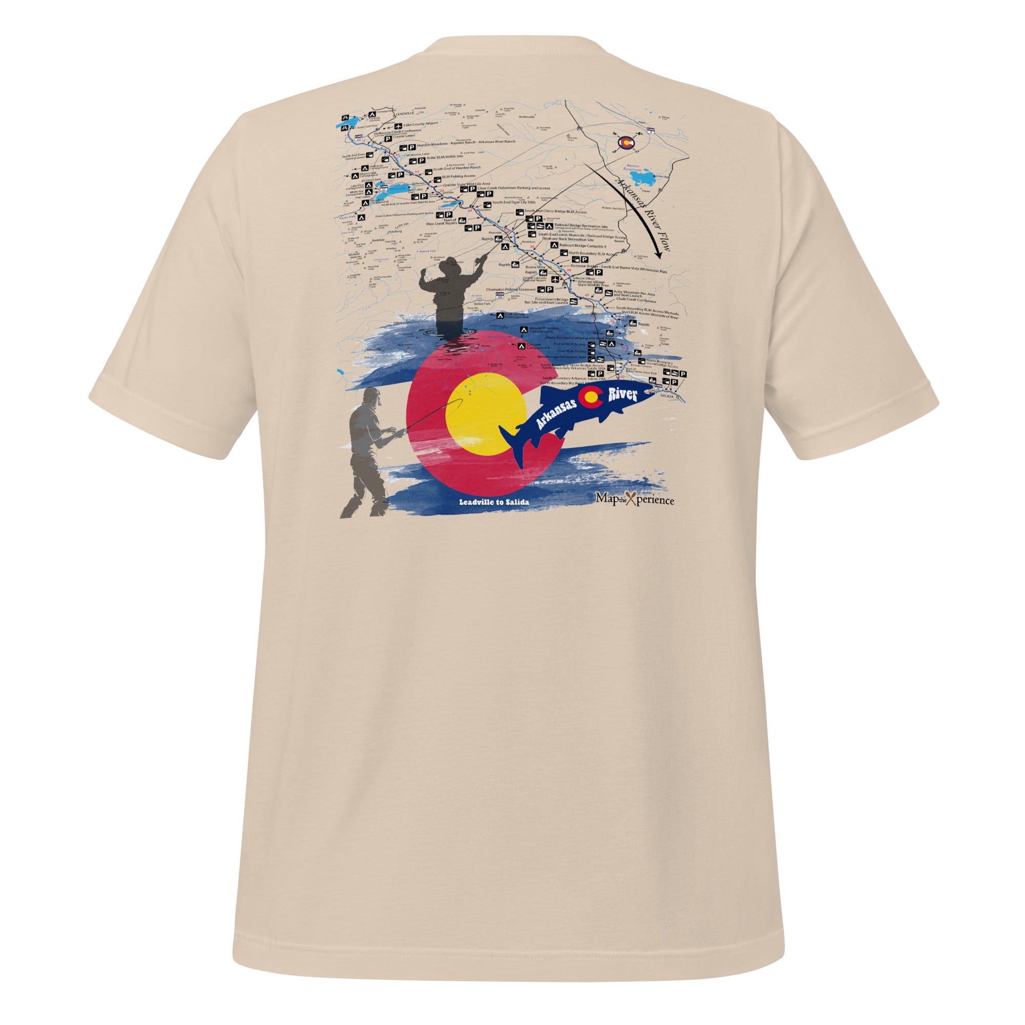 Arkansas River Upper, Colorado Performance t-shirt