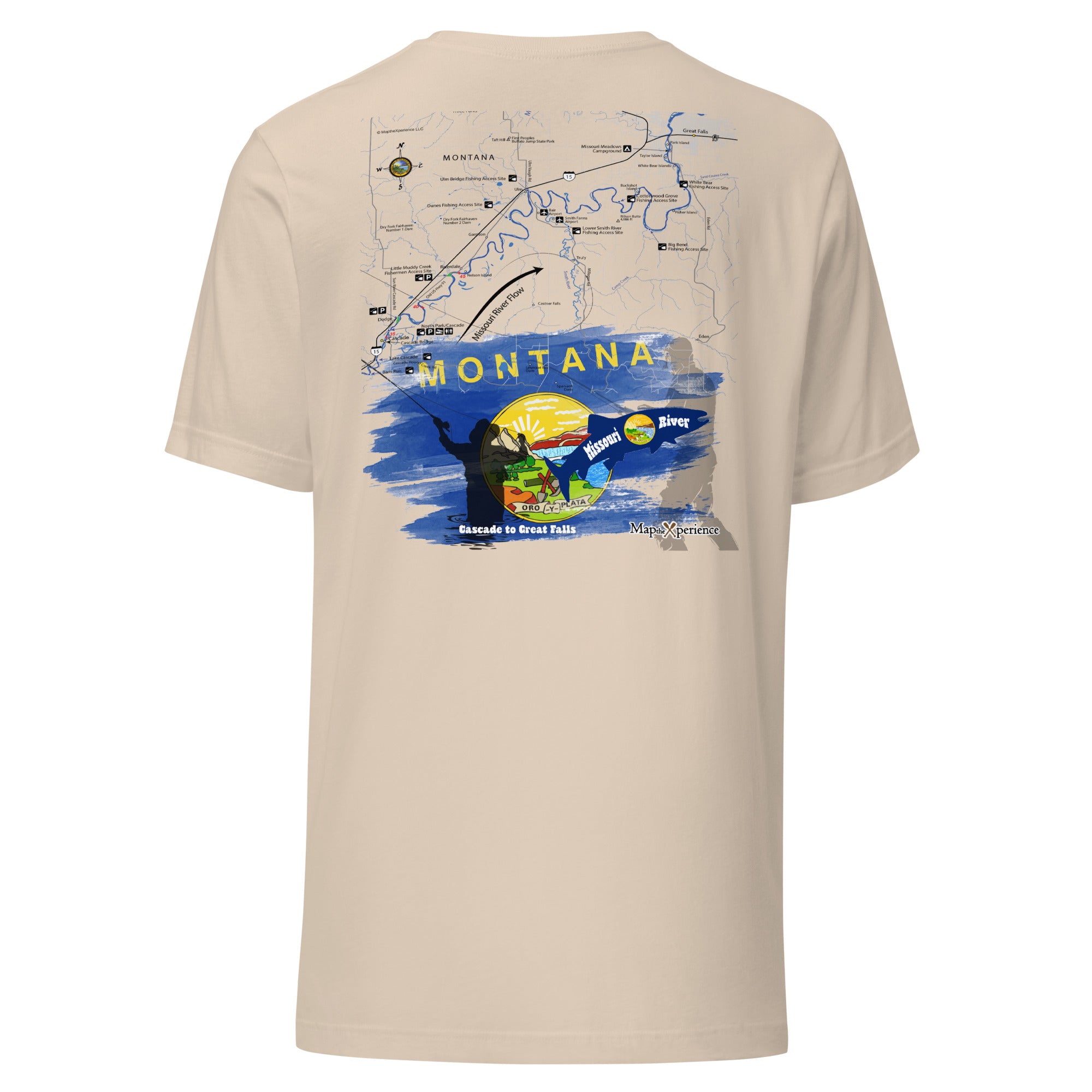 Missouri River Lower, Montana Performance t-shirt