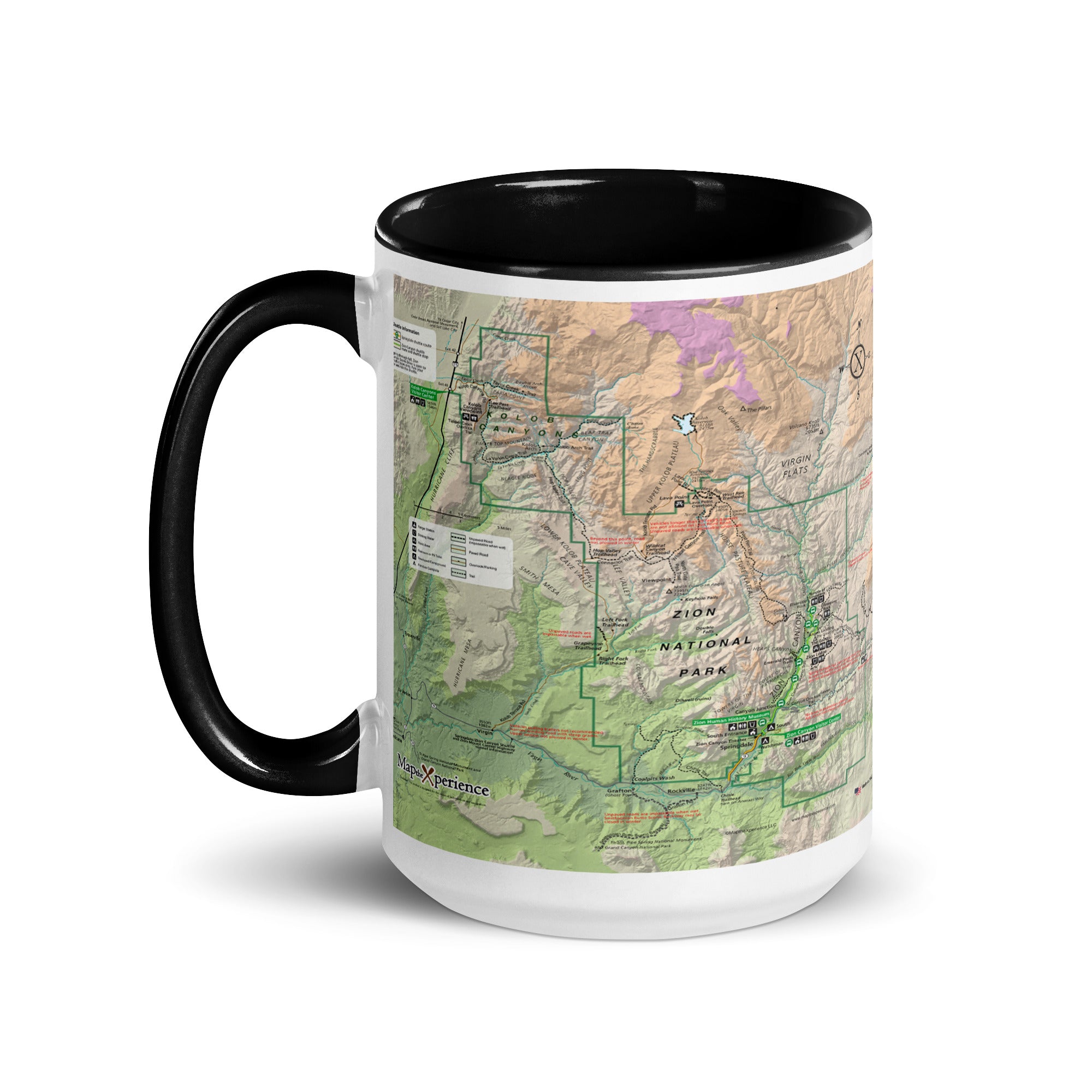 Zion National Park Mug with Black Inside