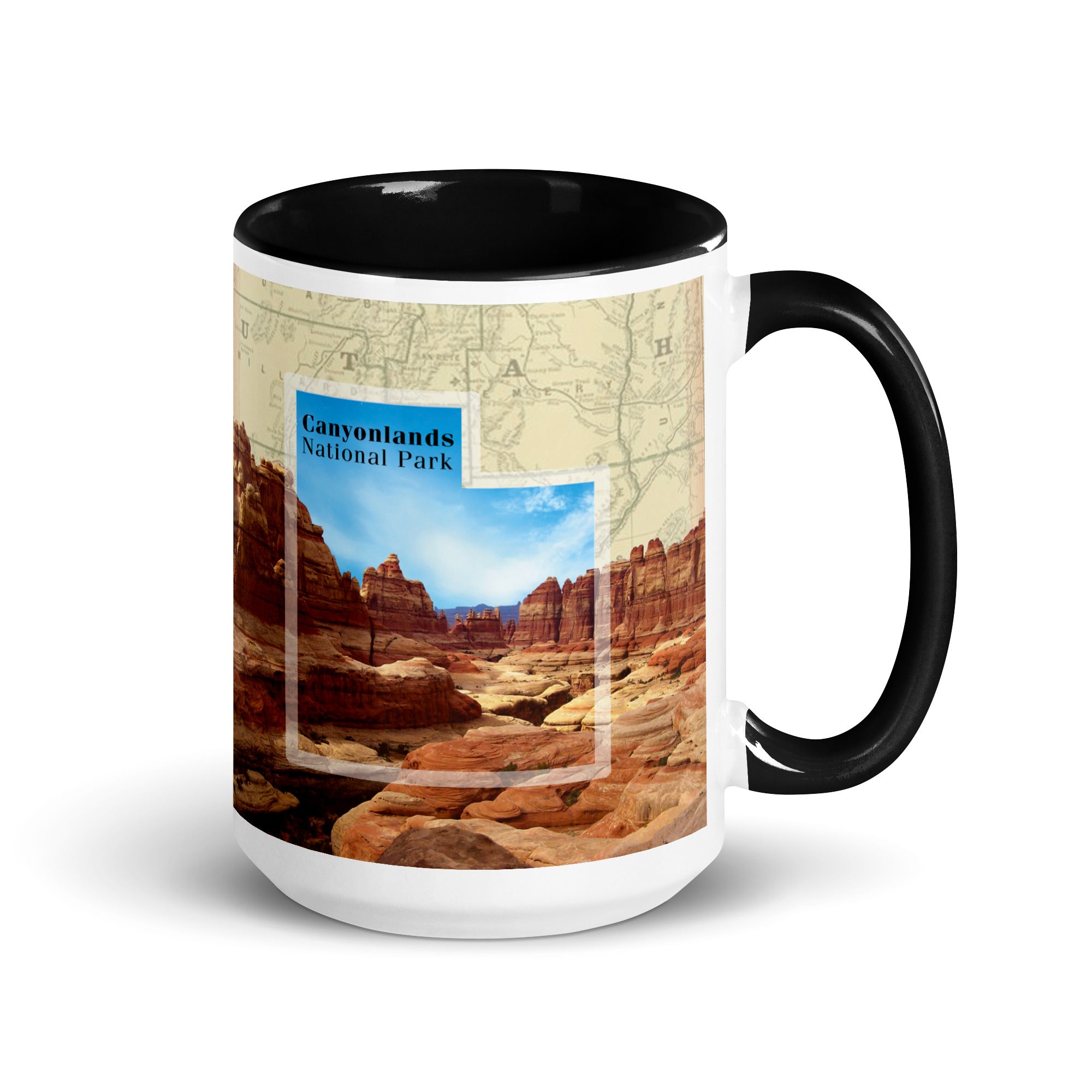 Canyonlands National Park Mug with Black Inside