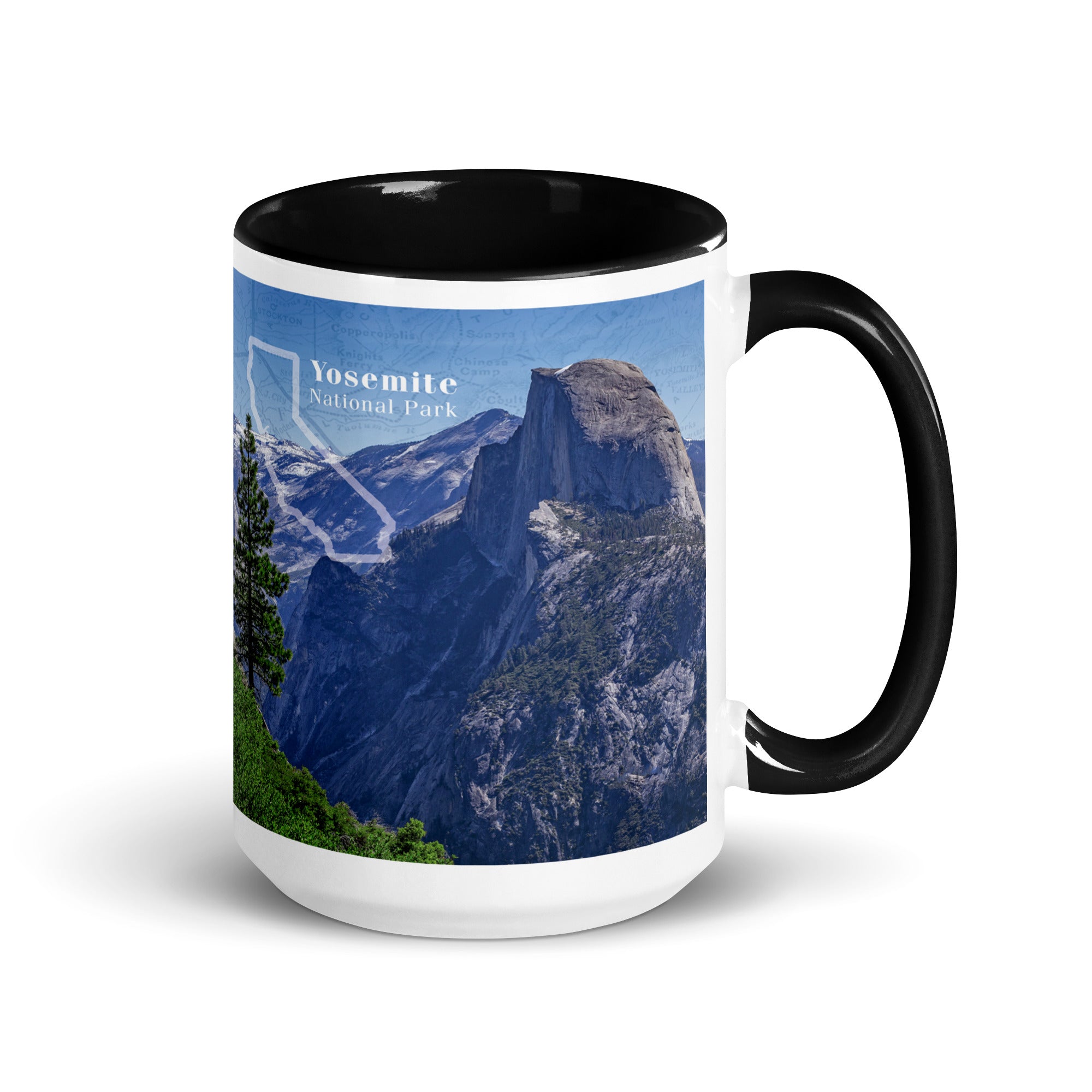 Yosemite National Park Mug with Black Inside