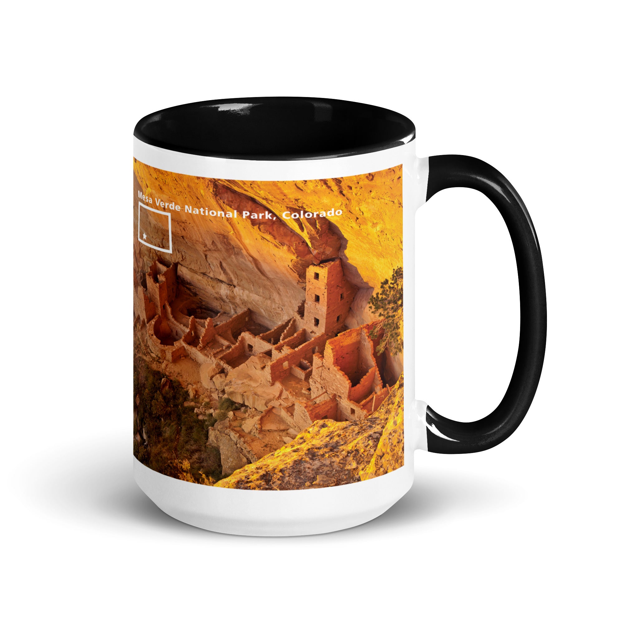 Mesa Verde National Park Mug with Black Inside