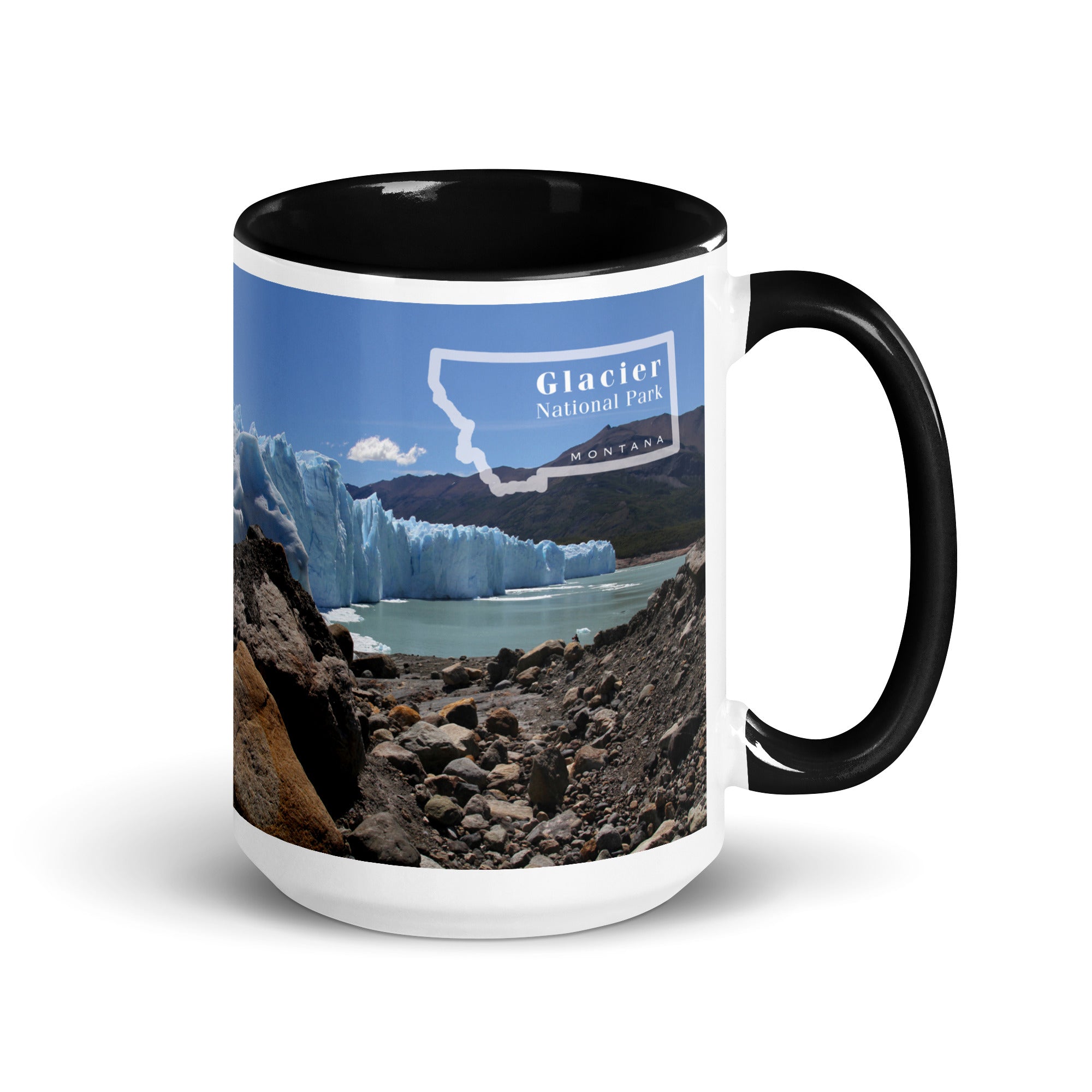 Glacier National Park Mug with Black Inside