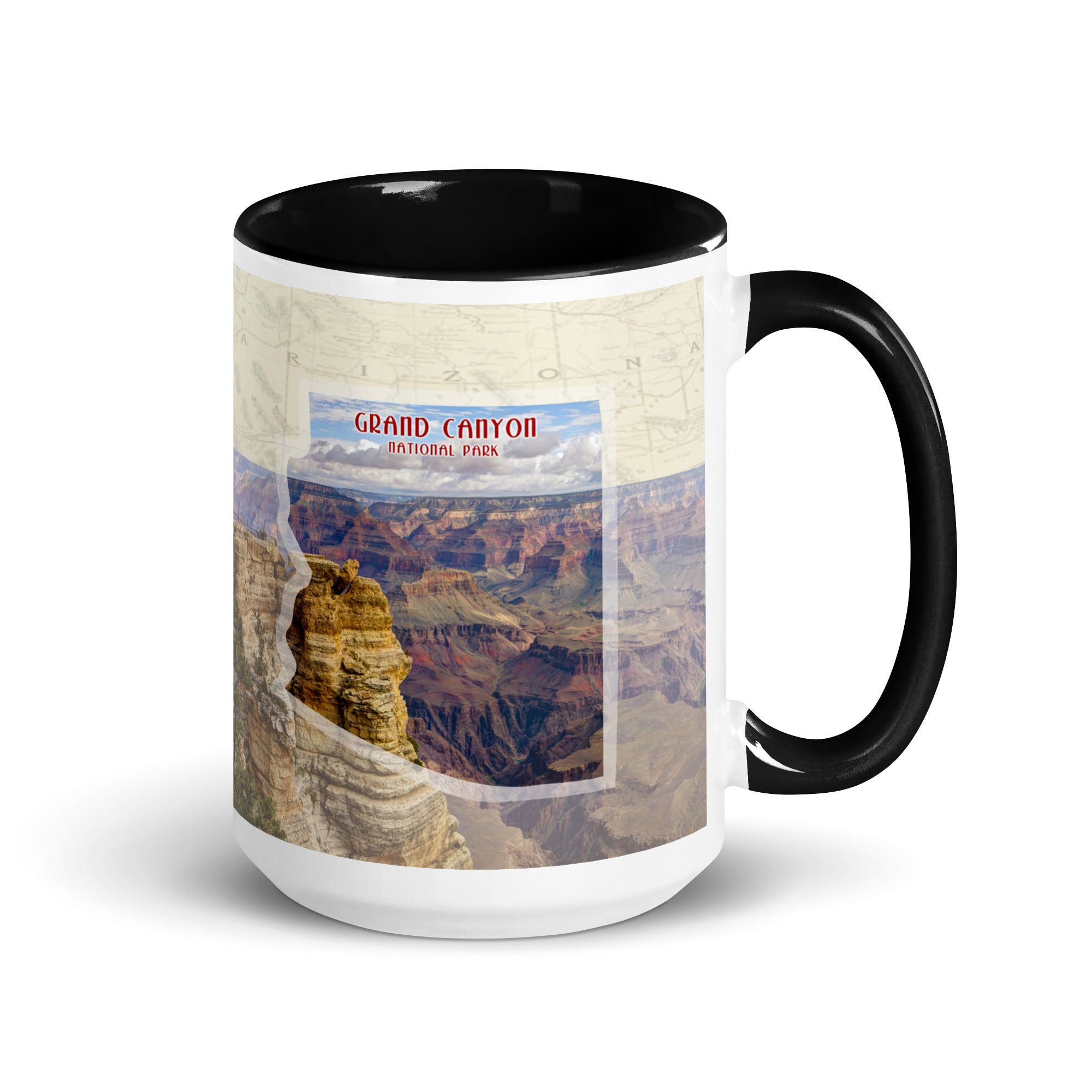Grand Canyon National Park Mug with Black Inside