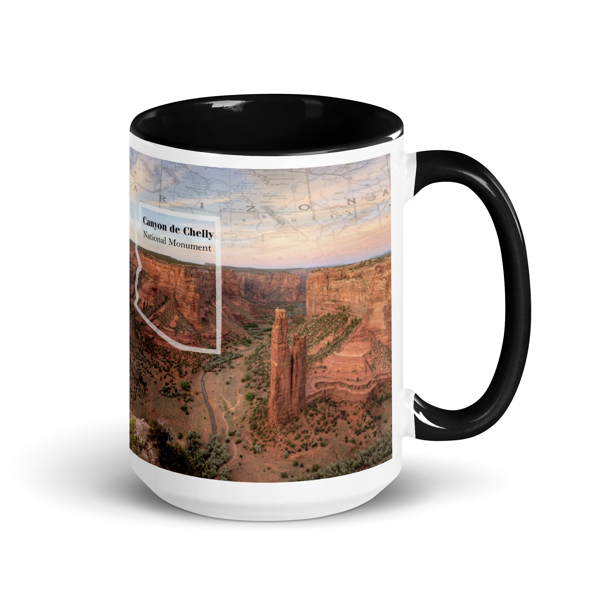 Canyon De Chelly National Monument Mug with Black Inside