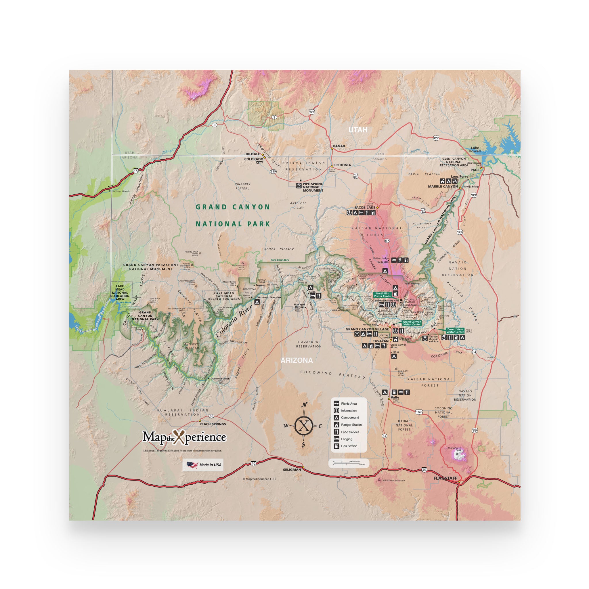 Grand Canyon National Park Map Poster | Free Mobile Map