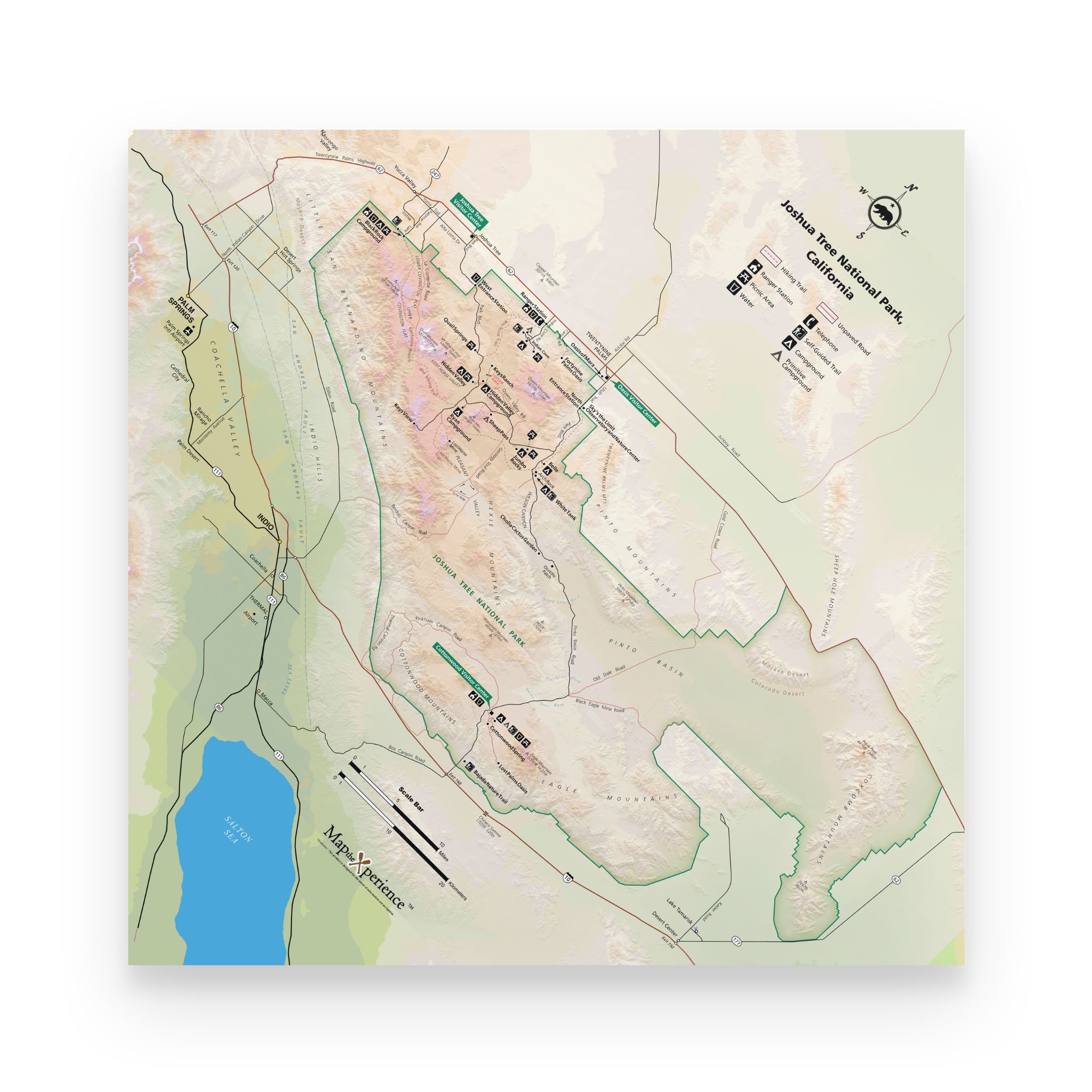 Joshua Tree National Park Map Poster | Free Mobile Map