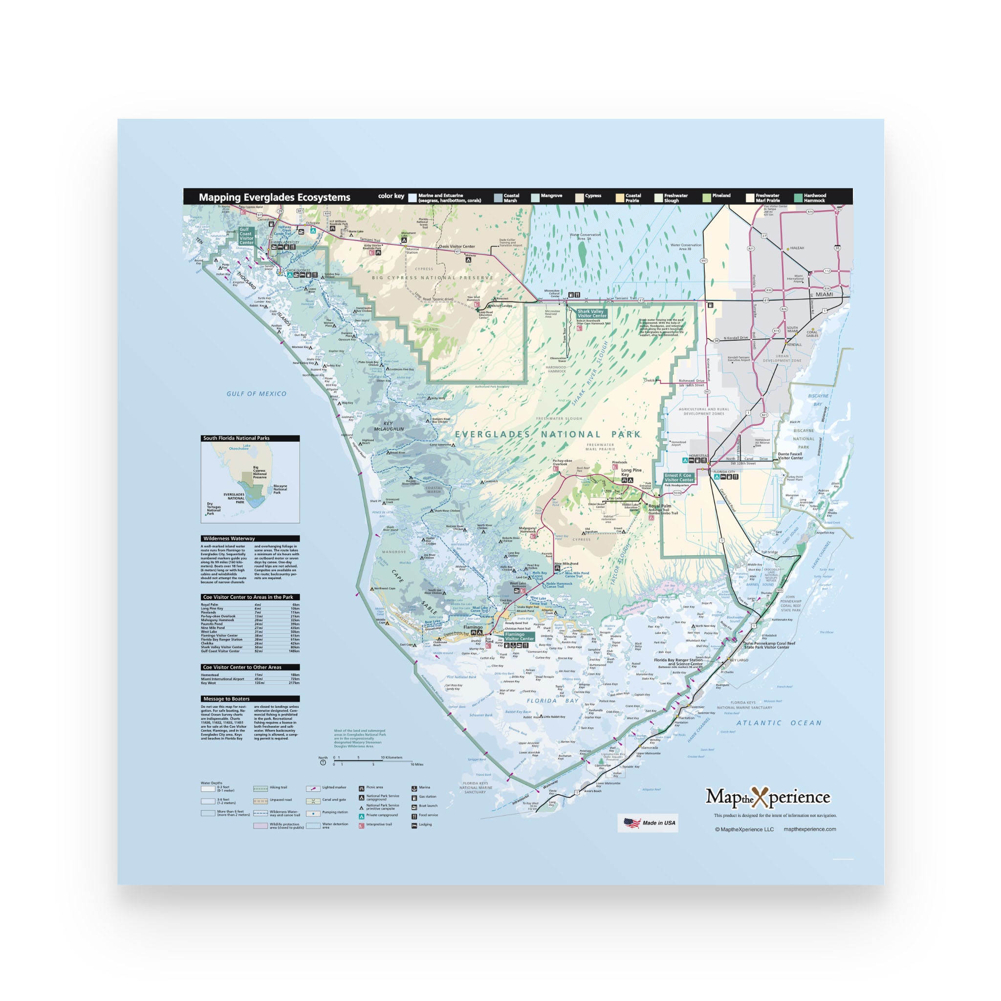 Everglades National Park Map Poster | Free Mobile Map