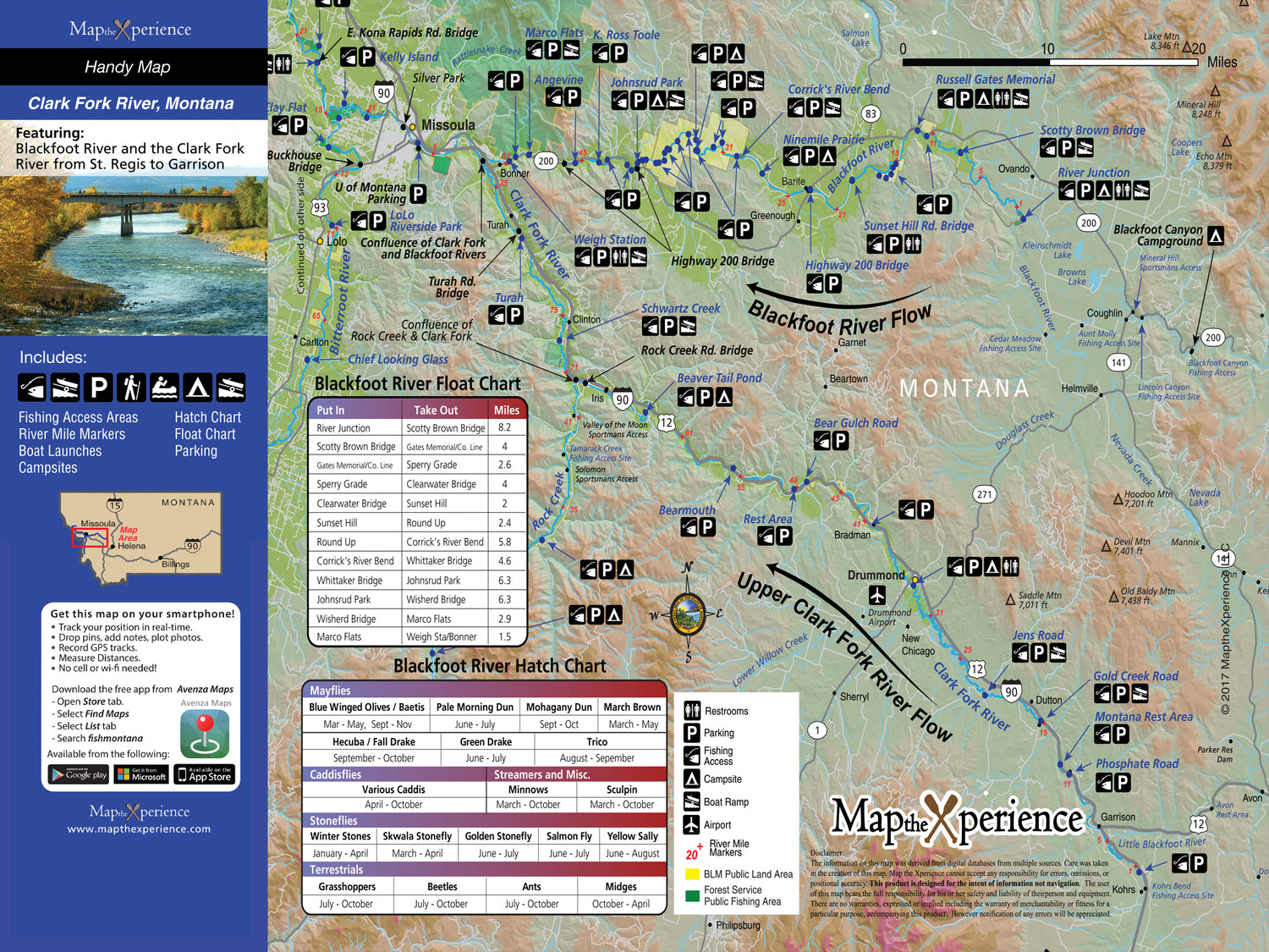 Fishing the Clark Fork River, Montana with Map the Xperience Pocket Fishing Map