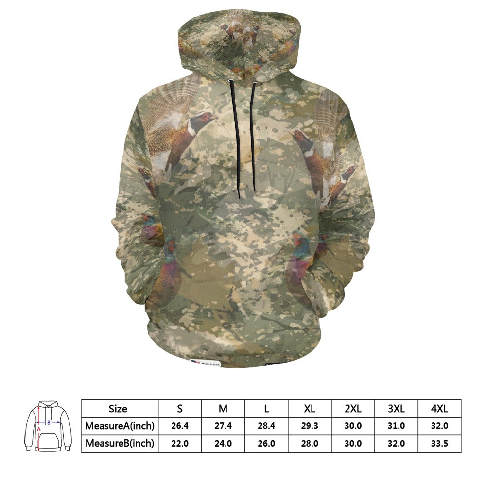 Pheasant Flauge Men's All Over Print Hoodie