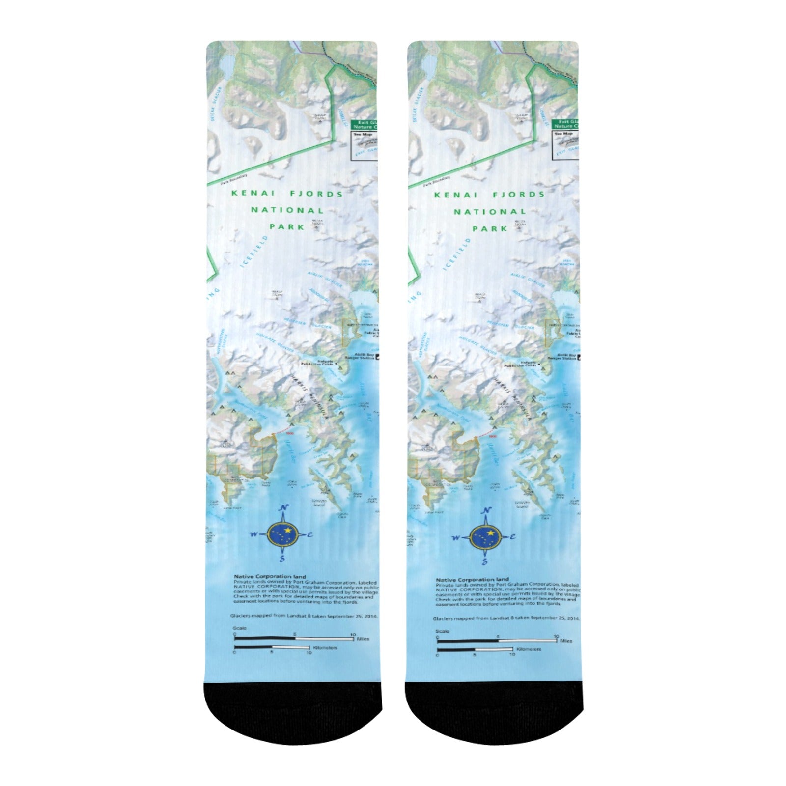 Kenai Fjords National Park Mid-Calf Socks