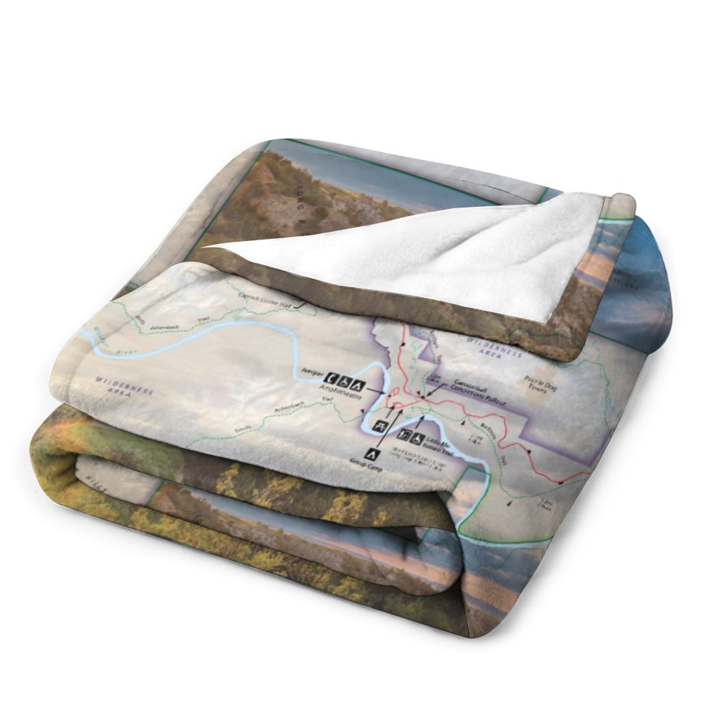 Theodore Roosevelt National Park North Super Soft Flannel Blanket