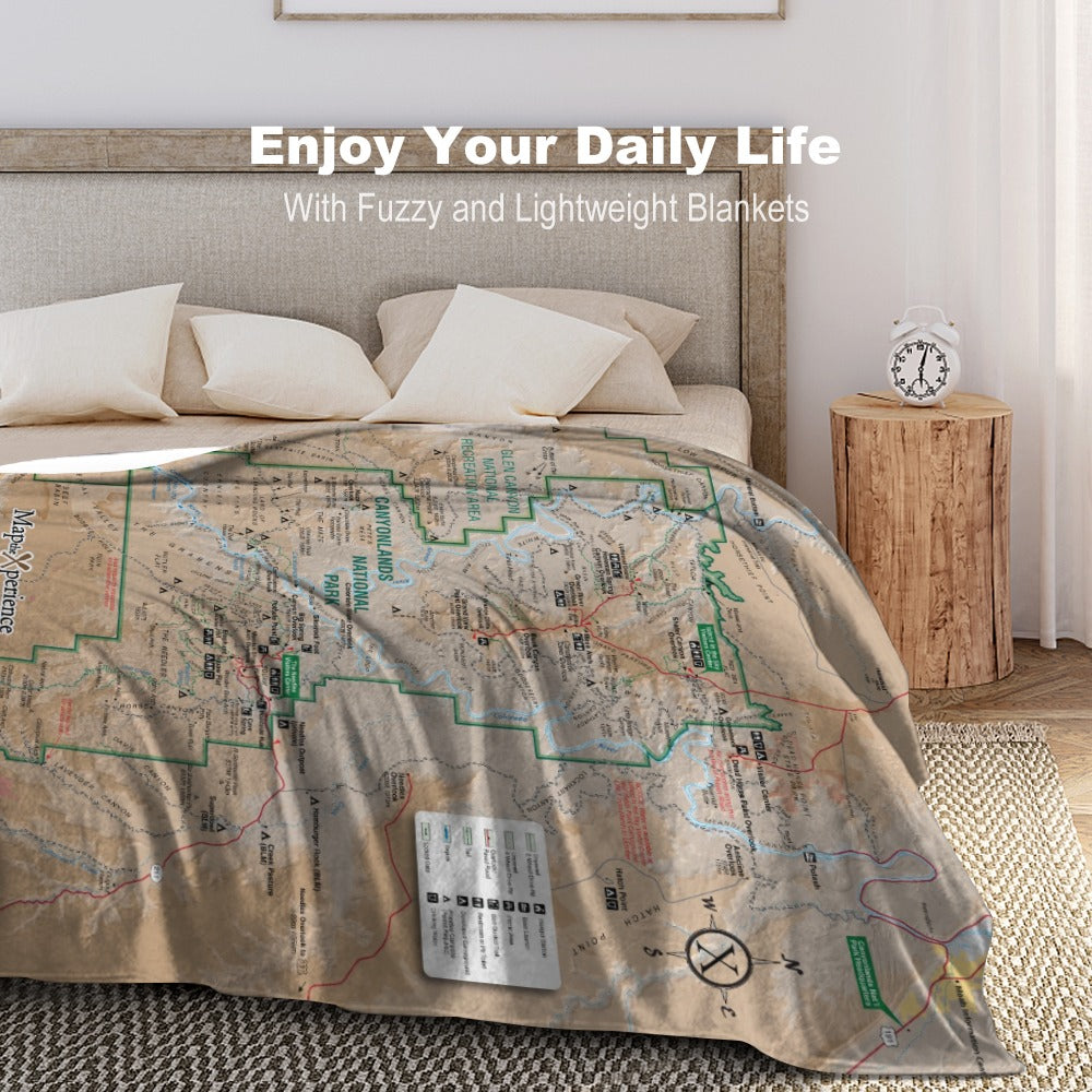 Canyonlands National Park Super Soft Flannel Blanket