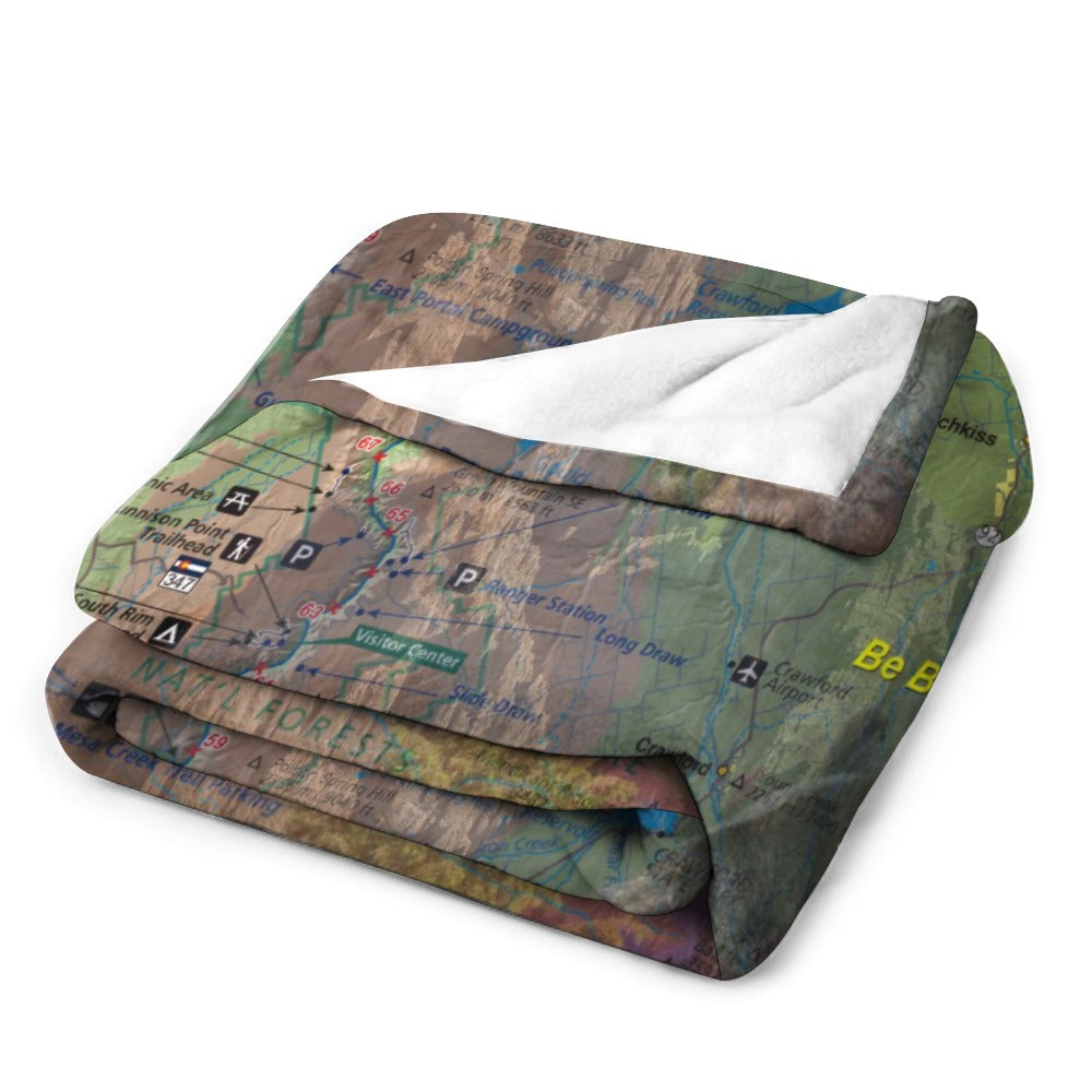 Black Canyon National Park Super Soft Flannel Blanket