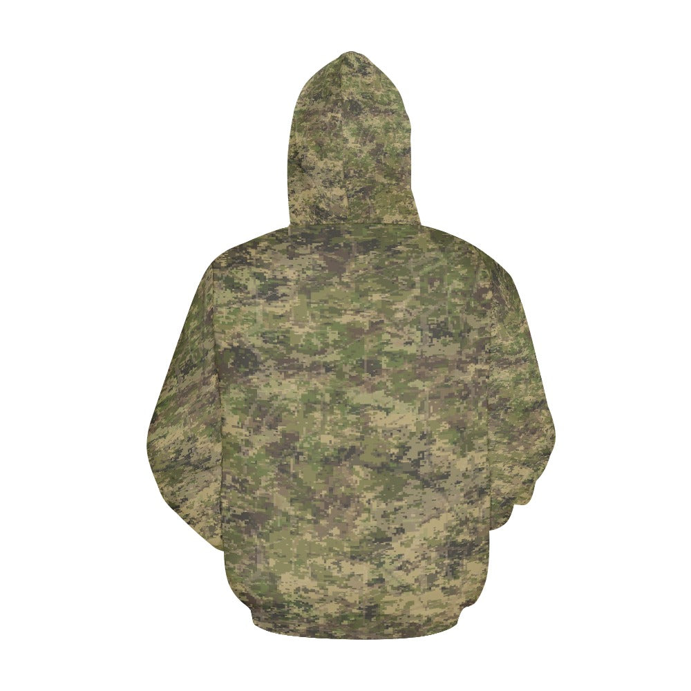 Light Green Flauge Men's All Over Print Hoodie