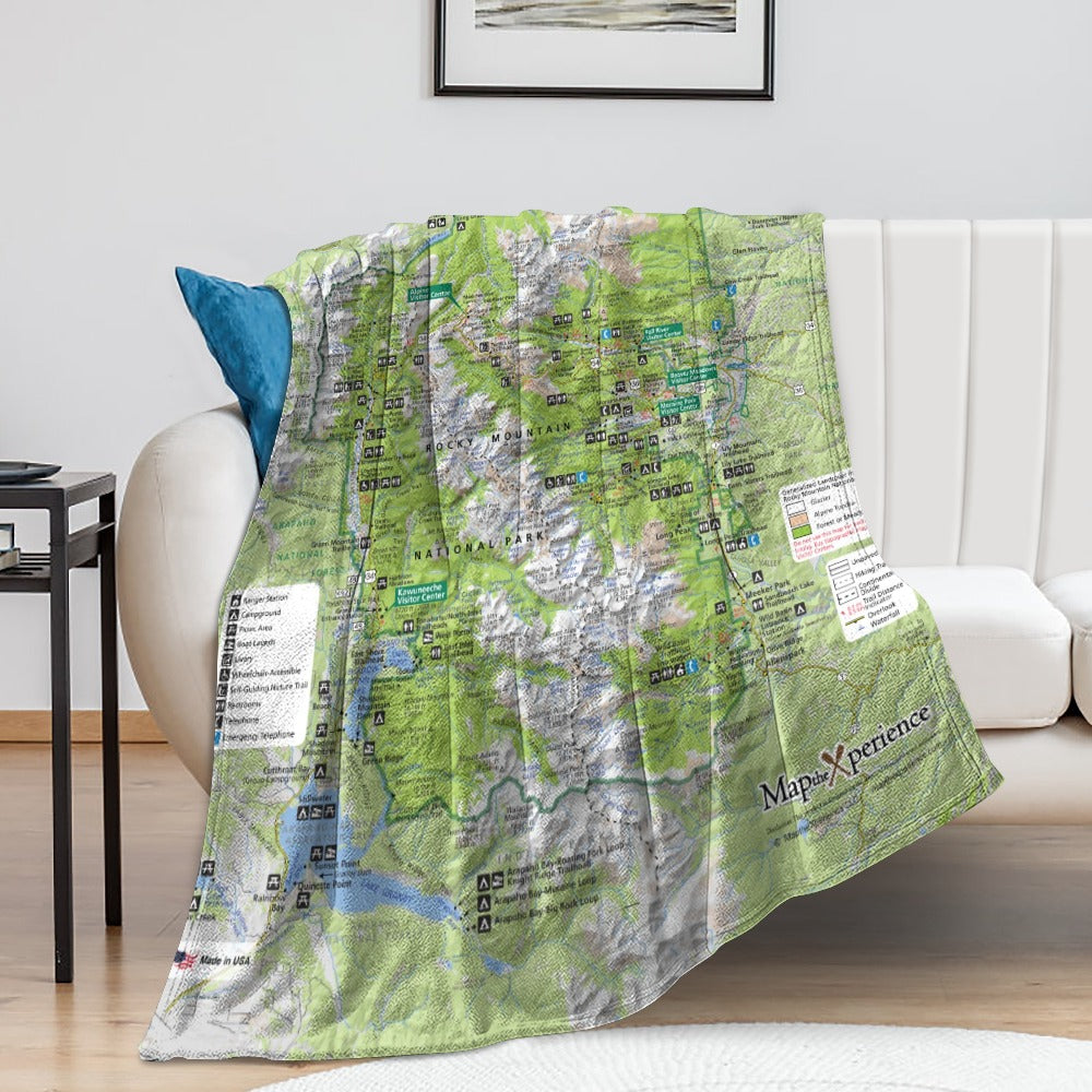 Rocky Mountain National Park Super Soft Flannel Blanket